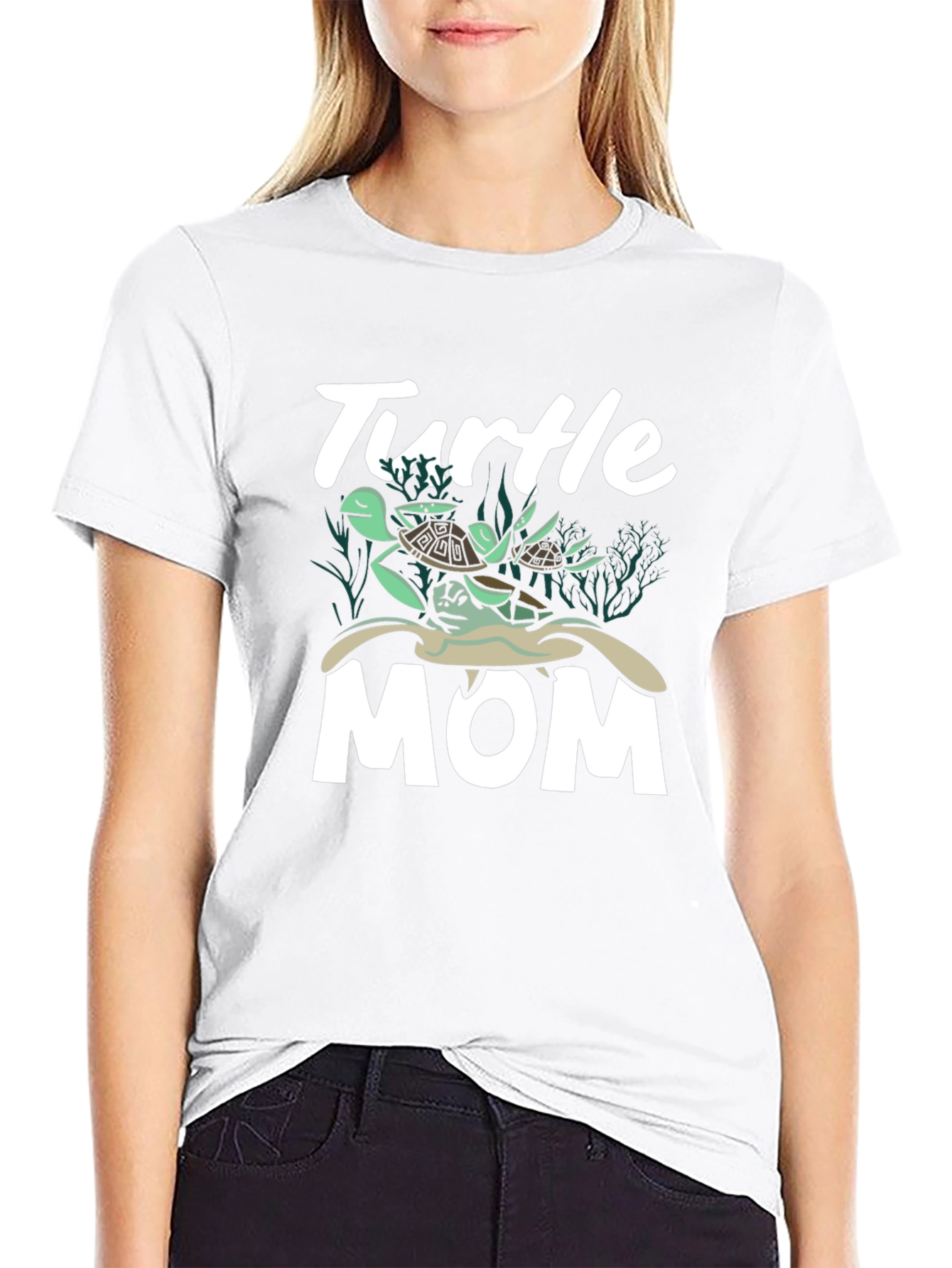 Turtle Mom T-Shirt - Sea Life Graphic Tee