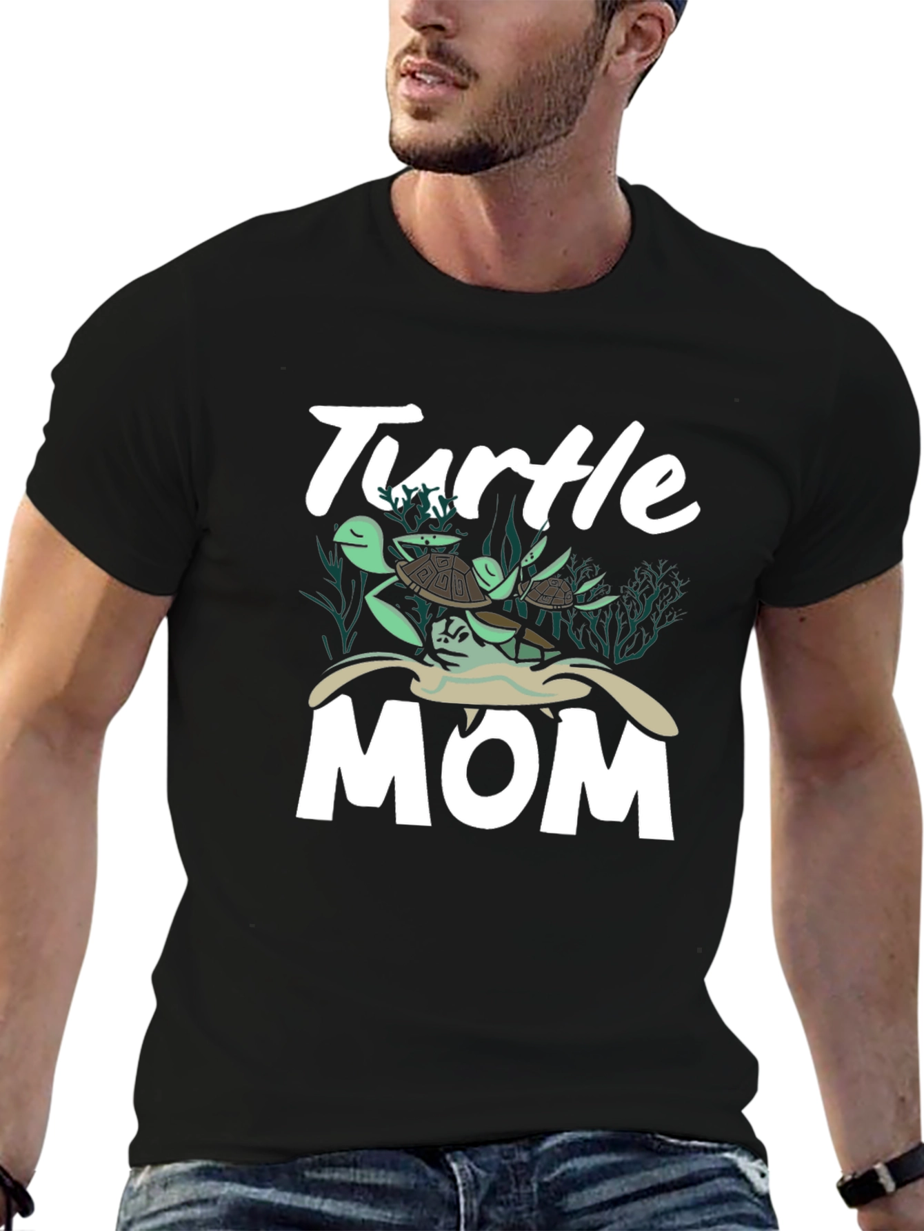 Turtle Mom T-Shirt - Sea Life Graphic Tee