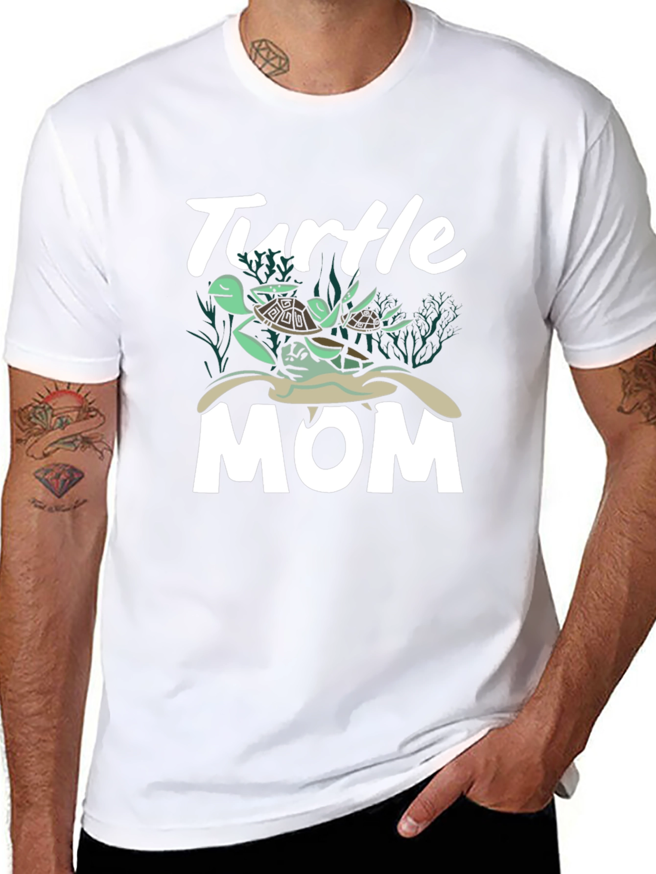 Turtle Mom T-Shirt - Sea Life Graphic Tee