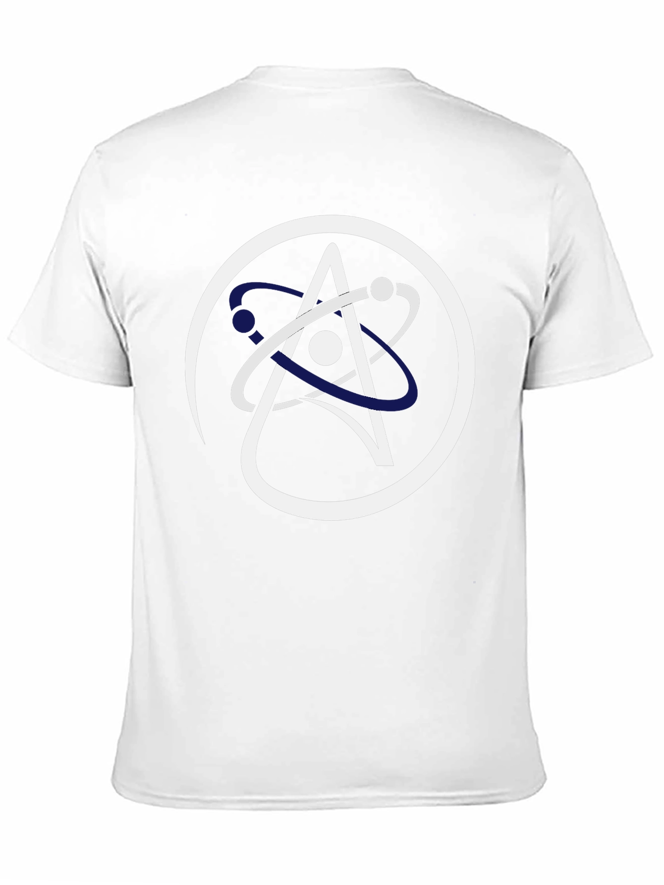 Science Atom Logo Black T-Shirt