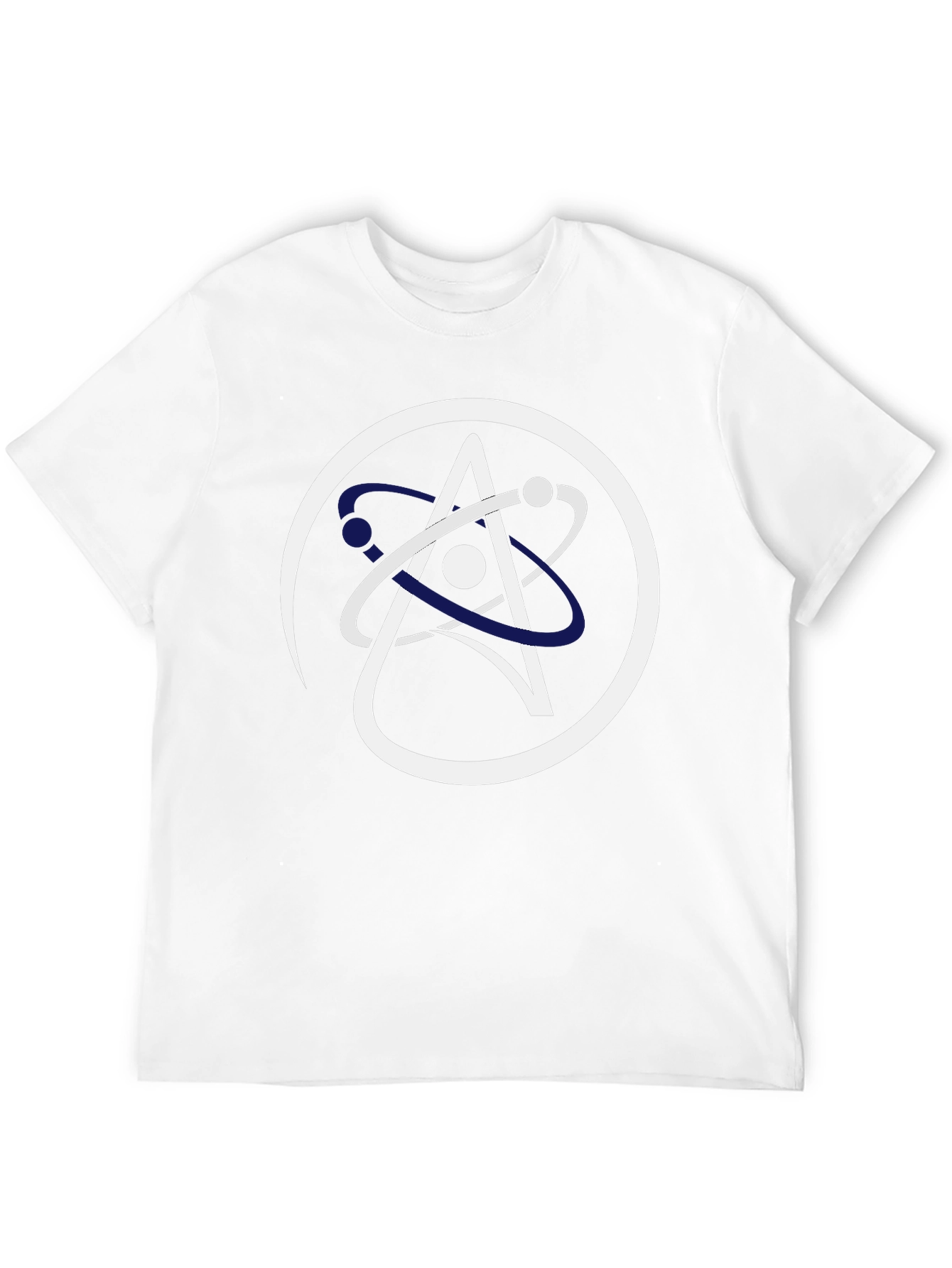 Science Atom Logo Black T-Shirt