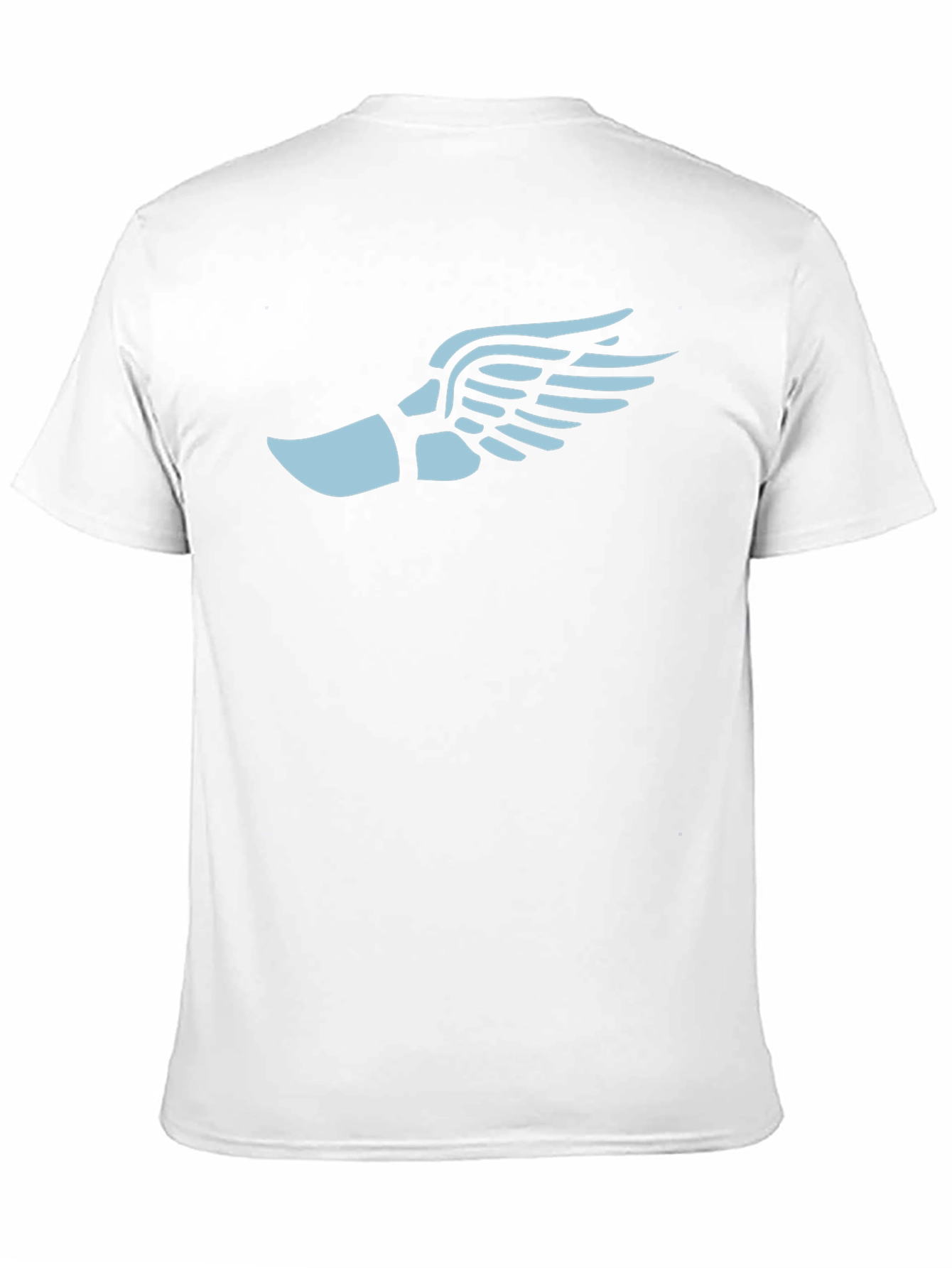 Winged Foot Graphic Tee - Black Cotton Blend