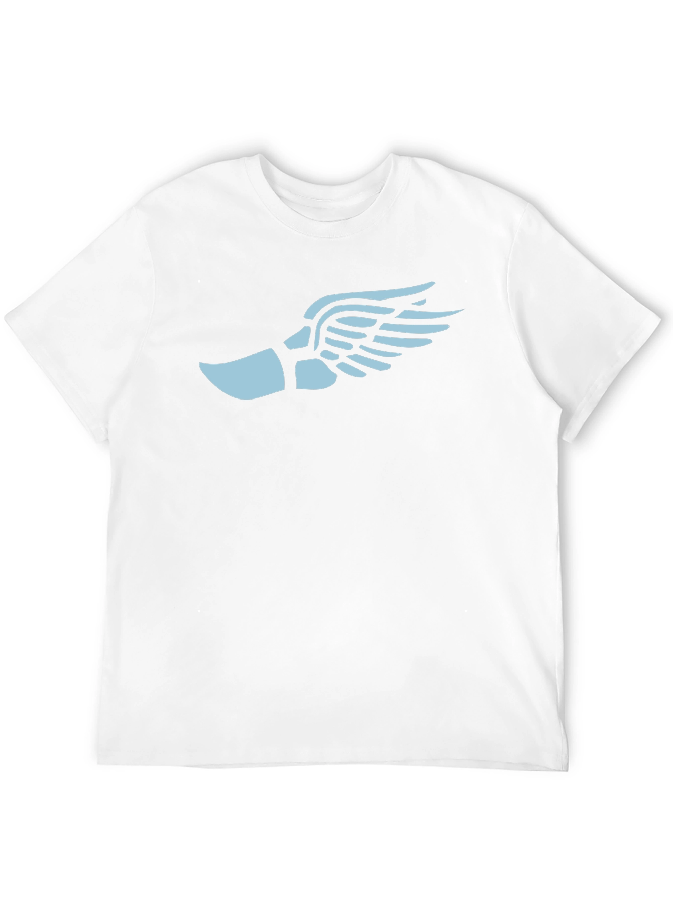 Winged Foot Graphic Tee - Black Cotton Blend