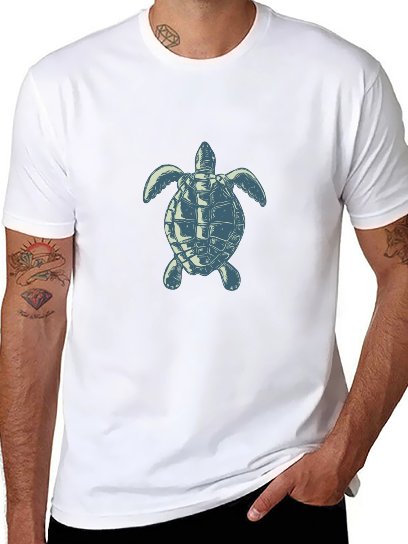Turtle Graphic Tee - Casual Comfort