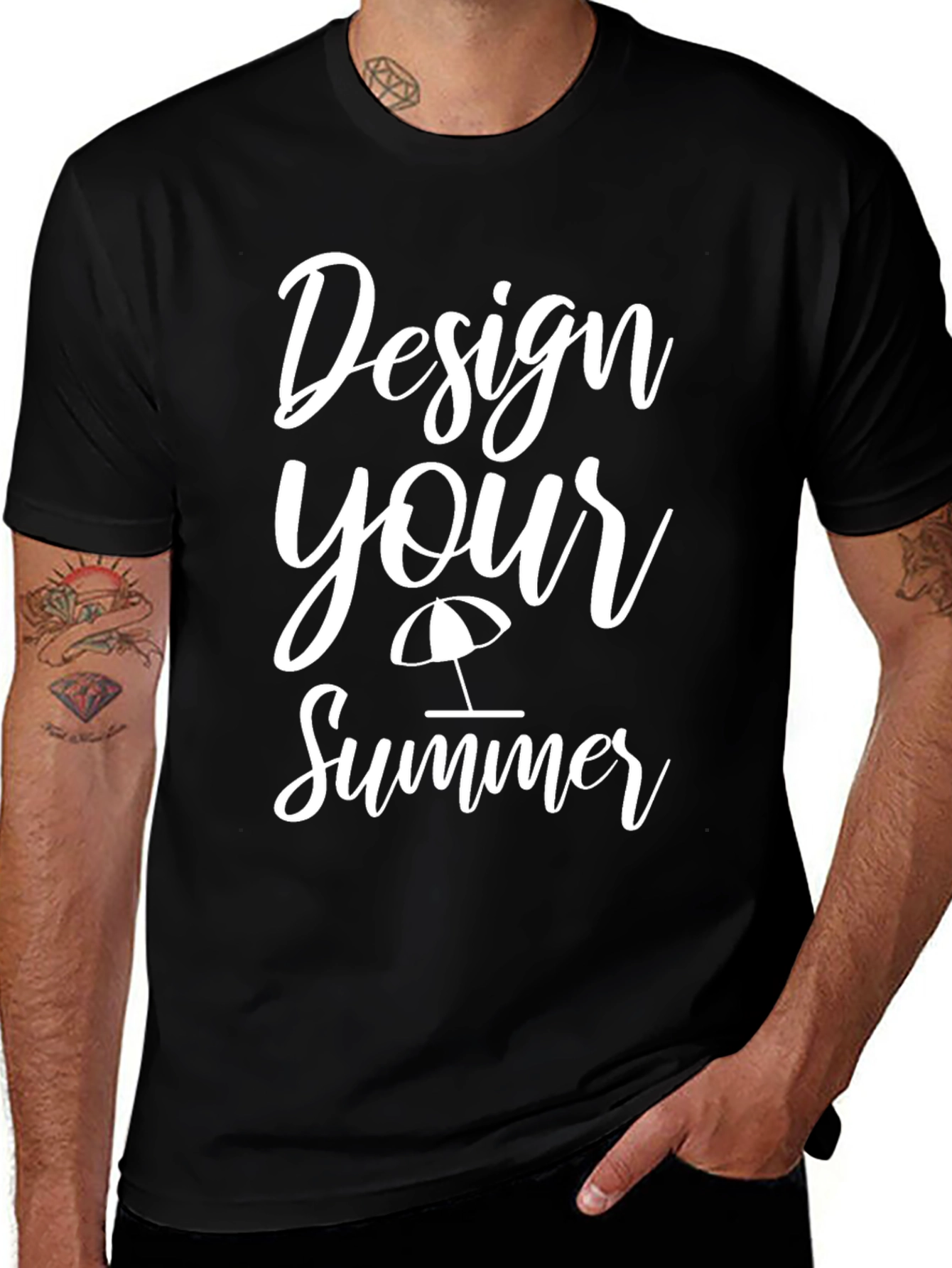 Design Your Summer Black T-Shirt