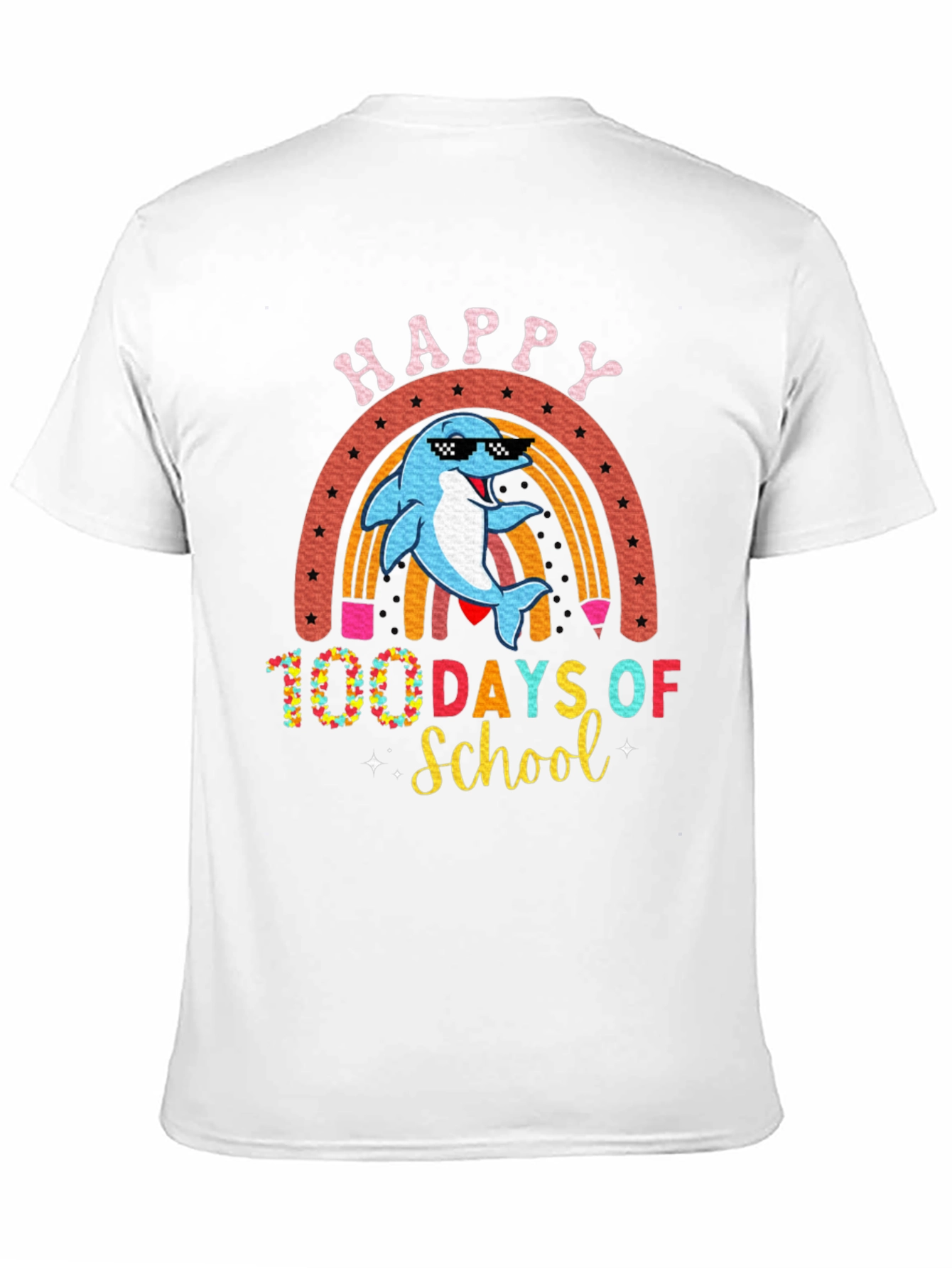 Happy 100 Days of School Dolphin T-Shirt
