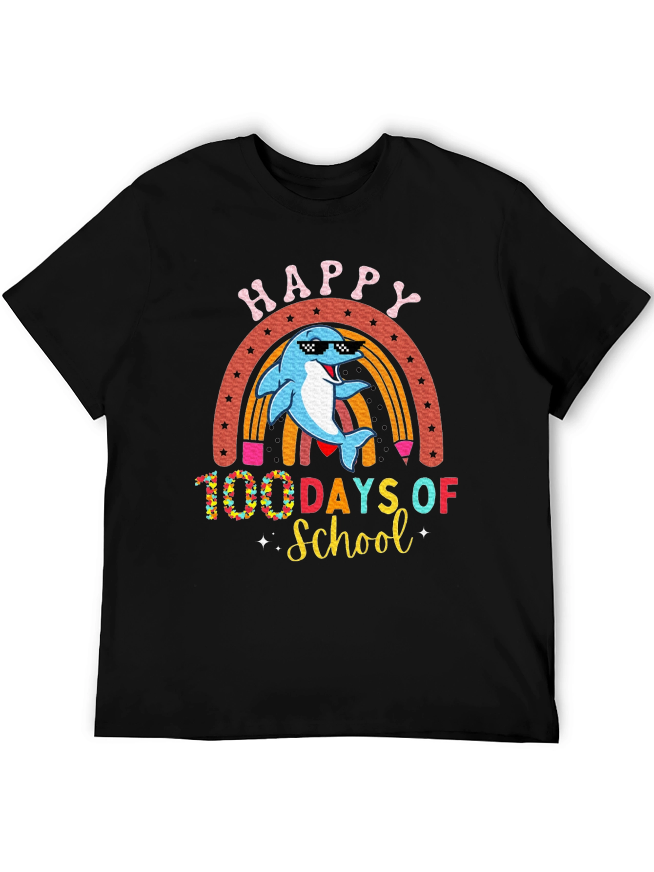 Happy 100 Days of School Dolphin T-Shirt