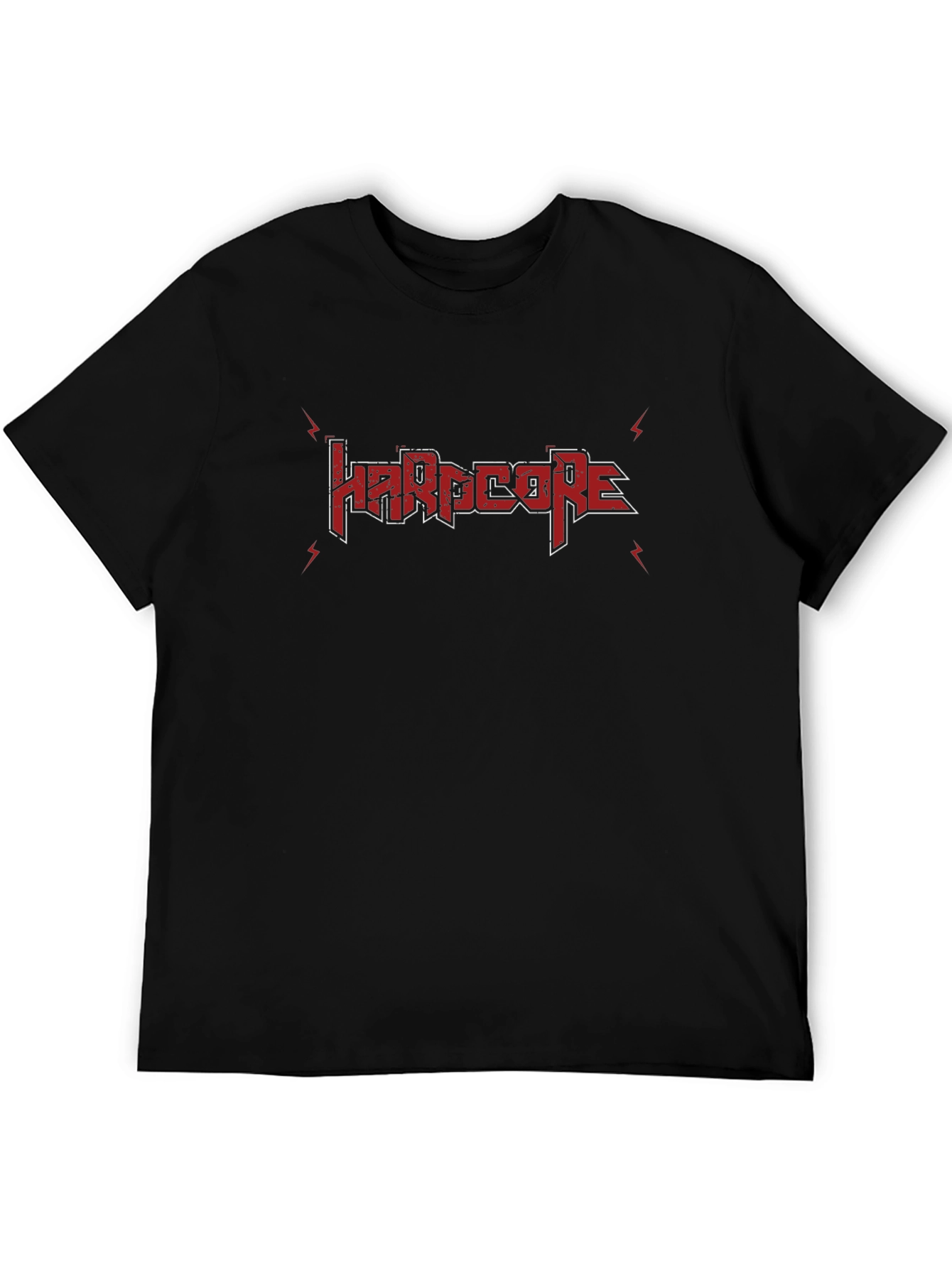 Hardcore Black Graphic Tee Shirt