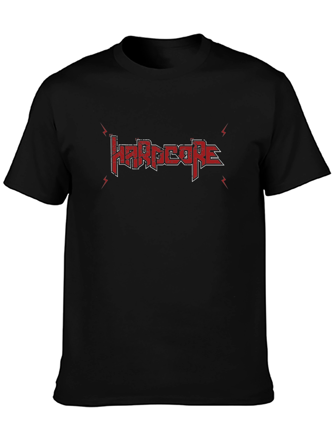 Hardcore Black Graphic Tee Shirt