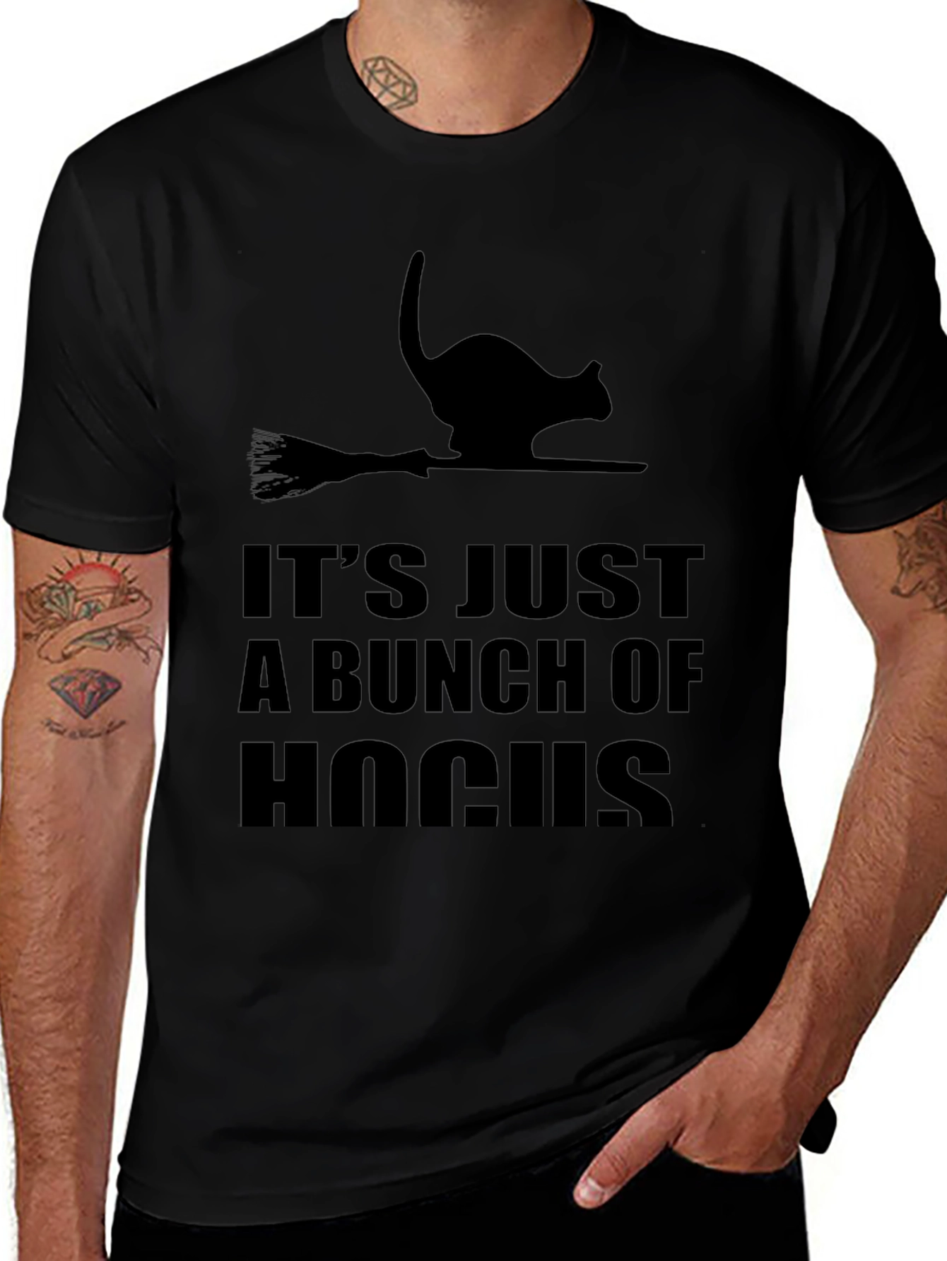 Hocus Pocus Black Cat T-Shirt - Halloween Apparel