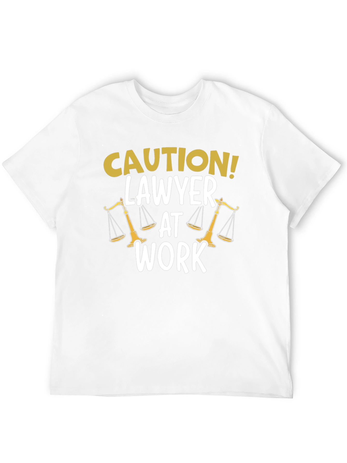 Caution! Lawyer At Work Novelty Graphic Tee