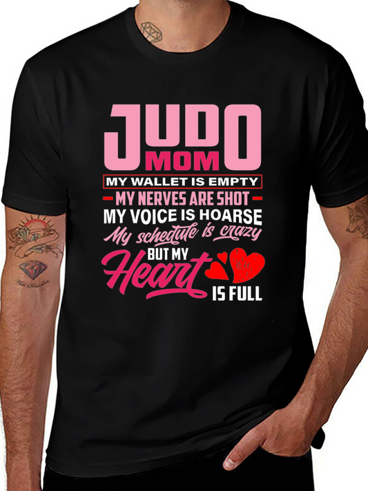 Judo Mom T-Shirt - Heart is Full