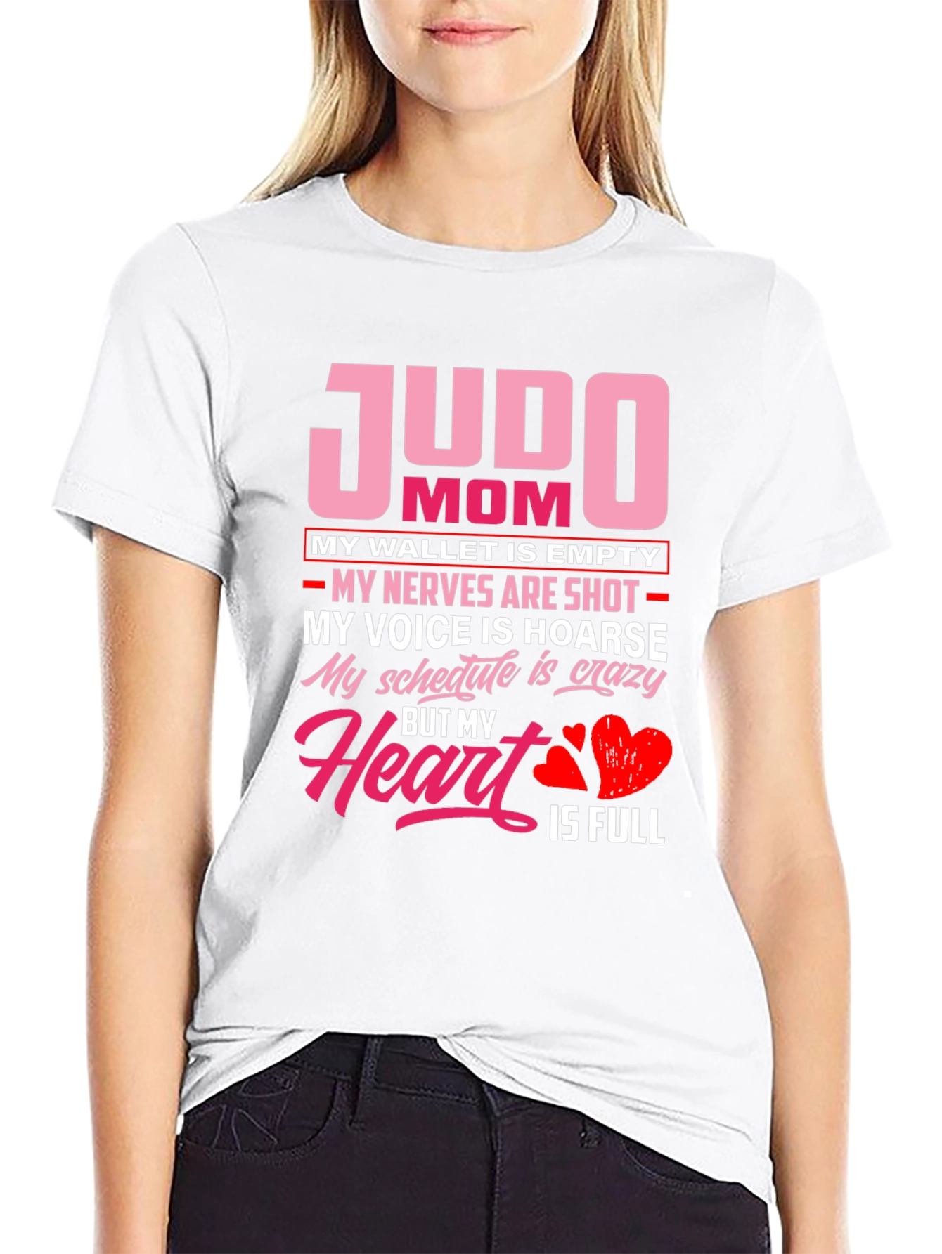 Judo Mom T-Shirt - Heart is Full
