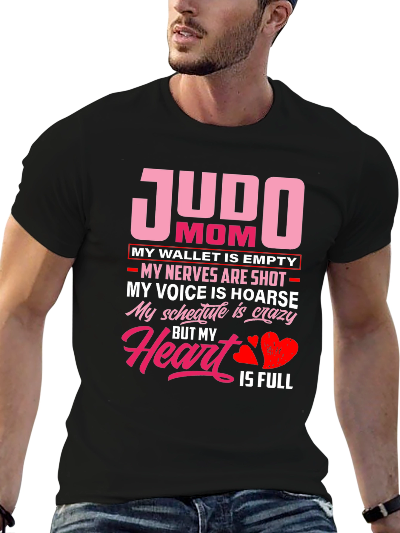 Judo Mom T-Shirt - Heart is Full