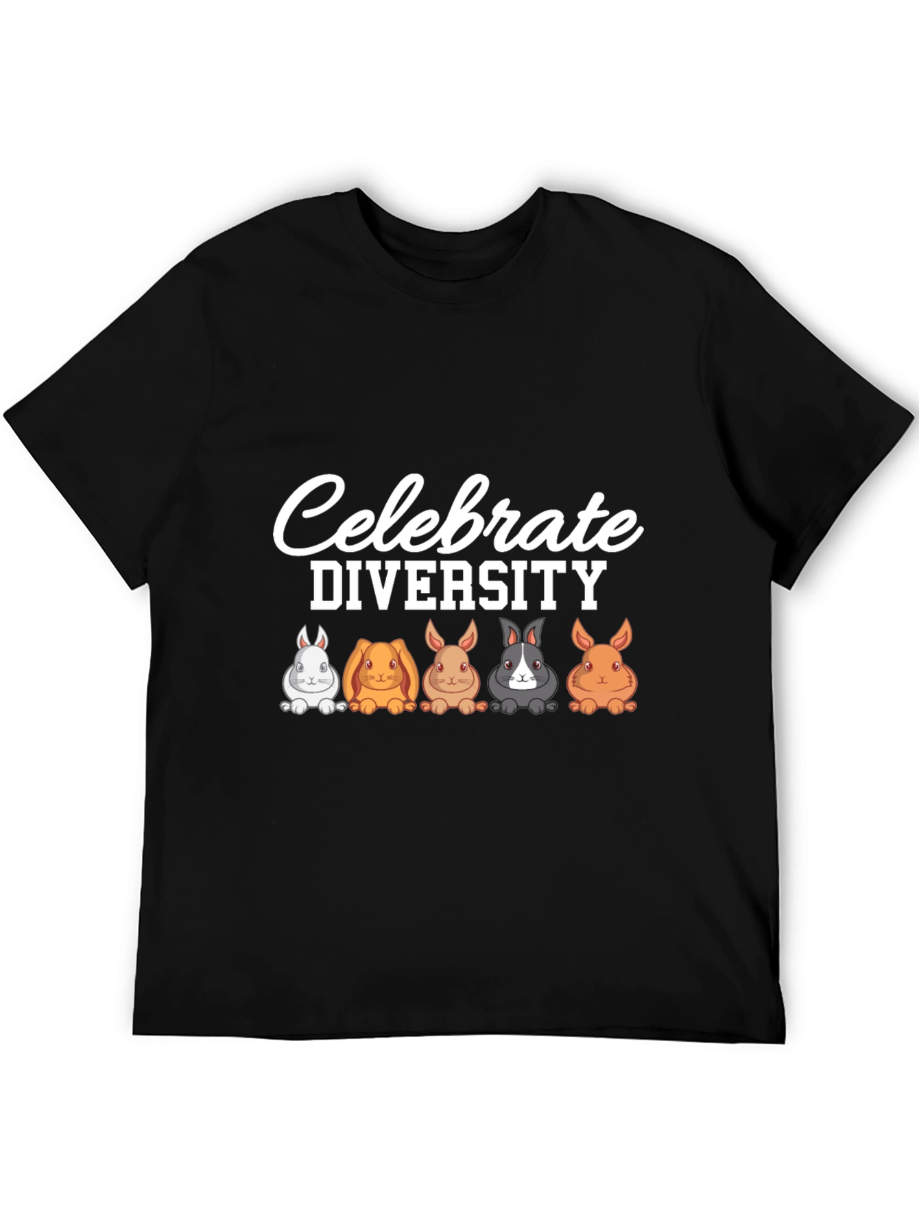 Celebrate Diversity Rabbit Graphic T-Shirt