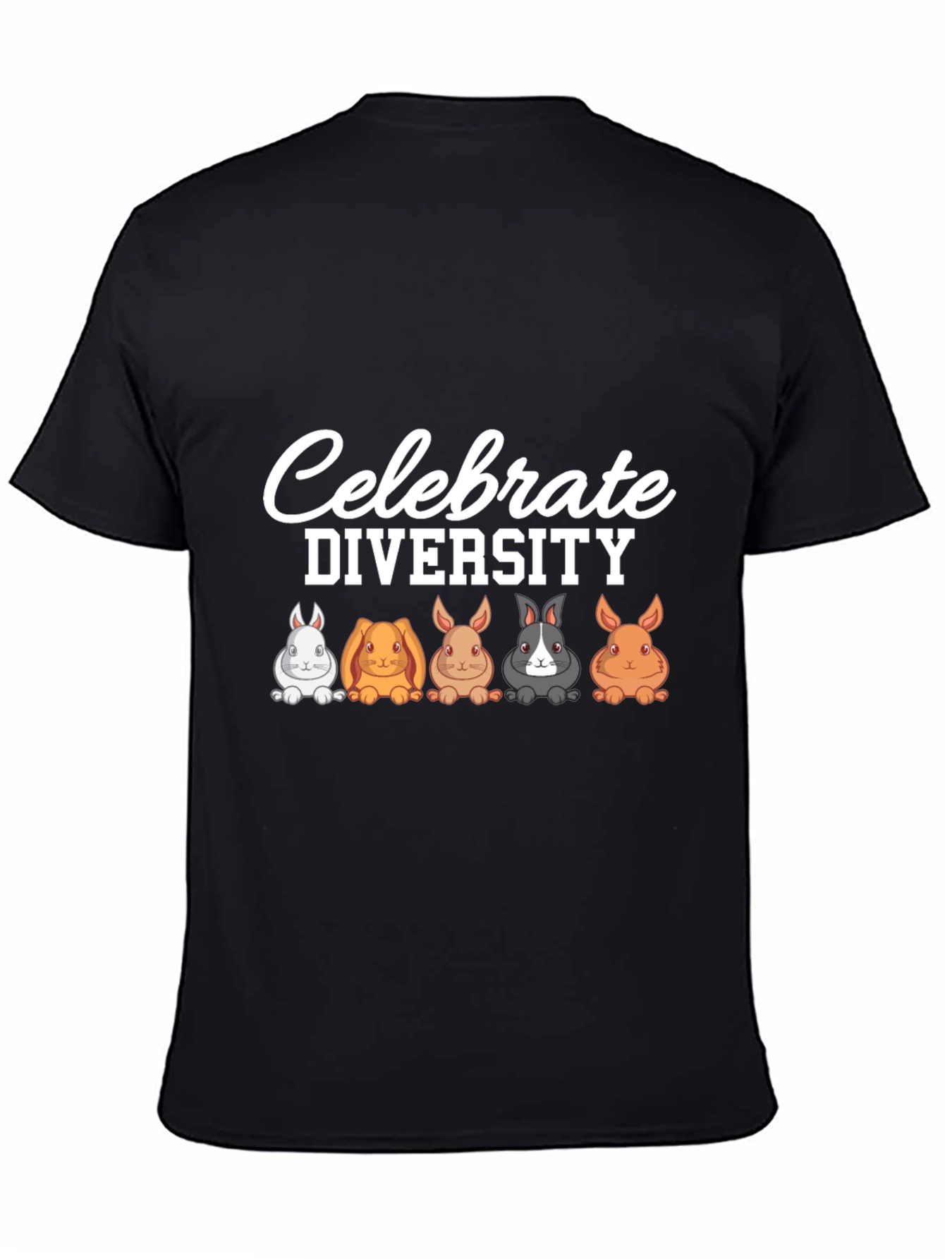 Celebrate Diversity Rabbit Graphic T-Shirt