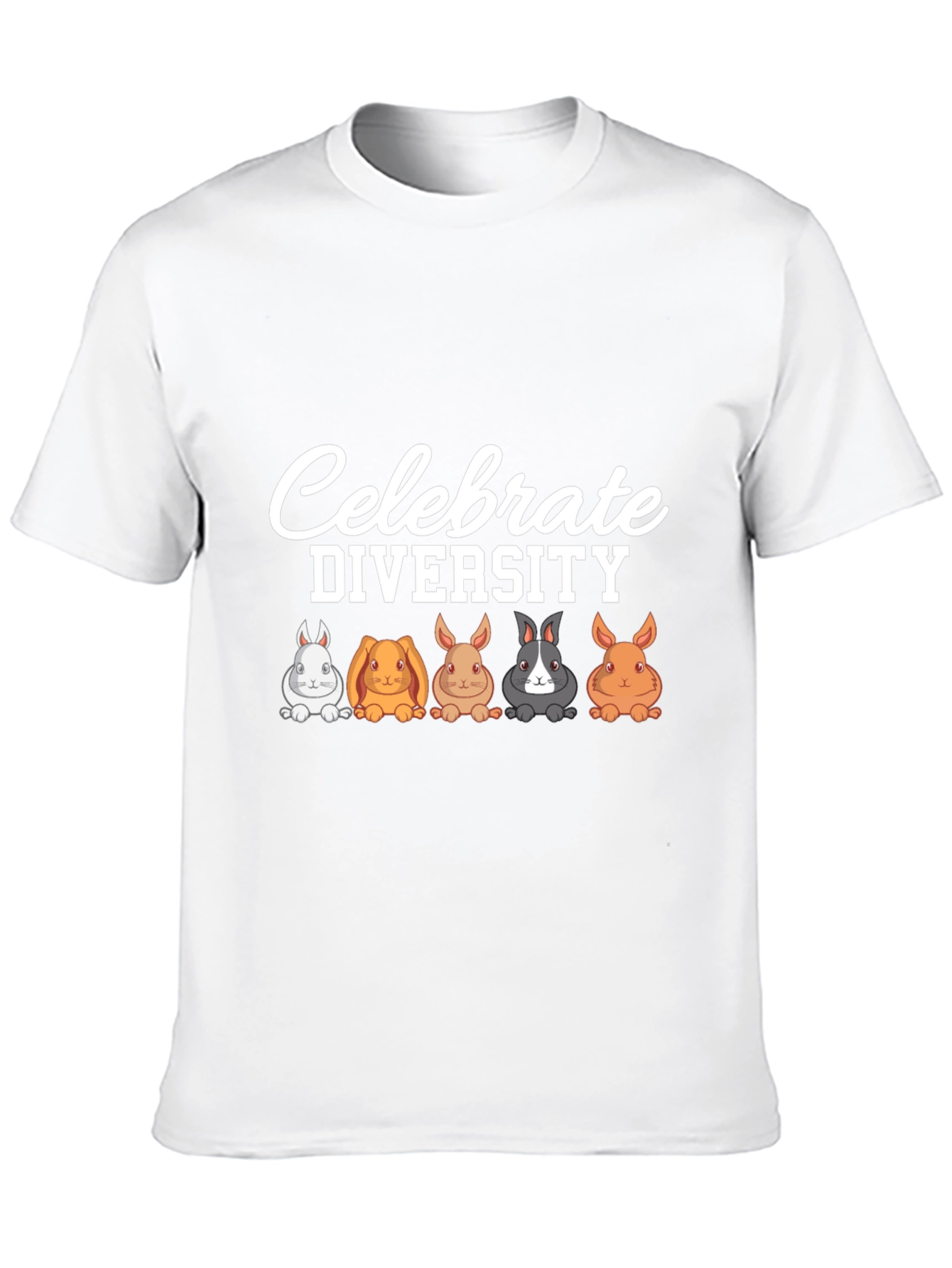 Celebrate Diversity Rabbit Graphic T-Shirt