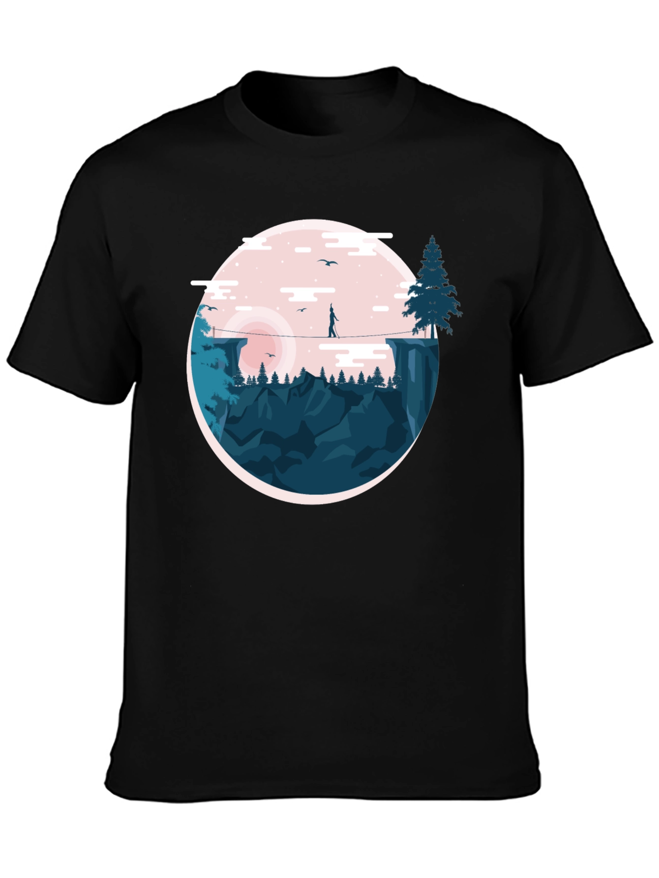Daredevil Graphic Tee - Black Crew Neck T-Shirt