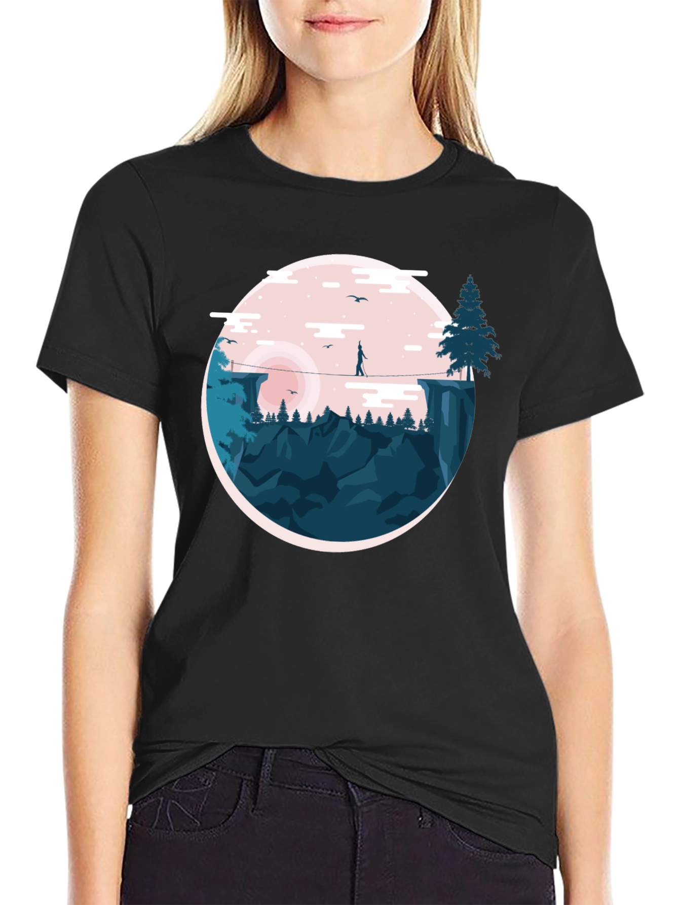 Daredevil Graphic Tee - Black Crew Neck T-Shirt