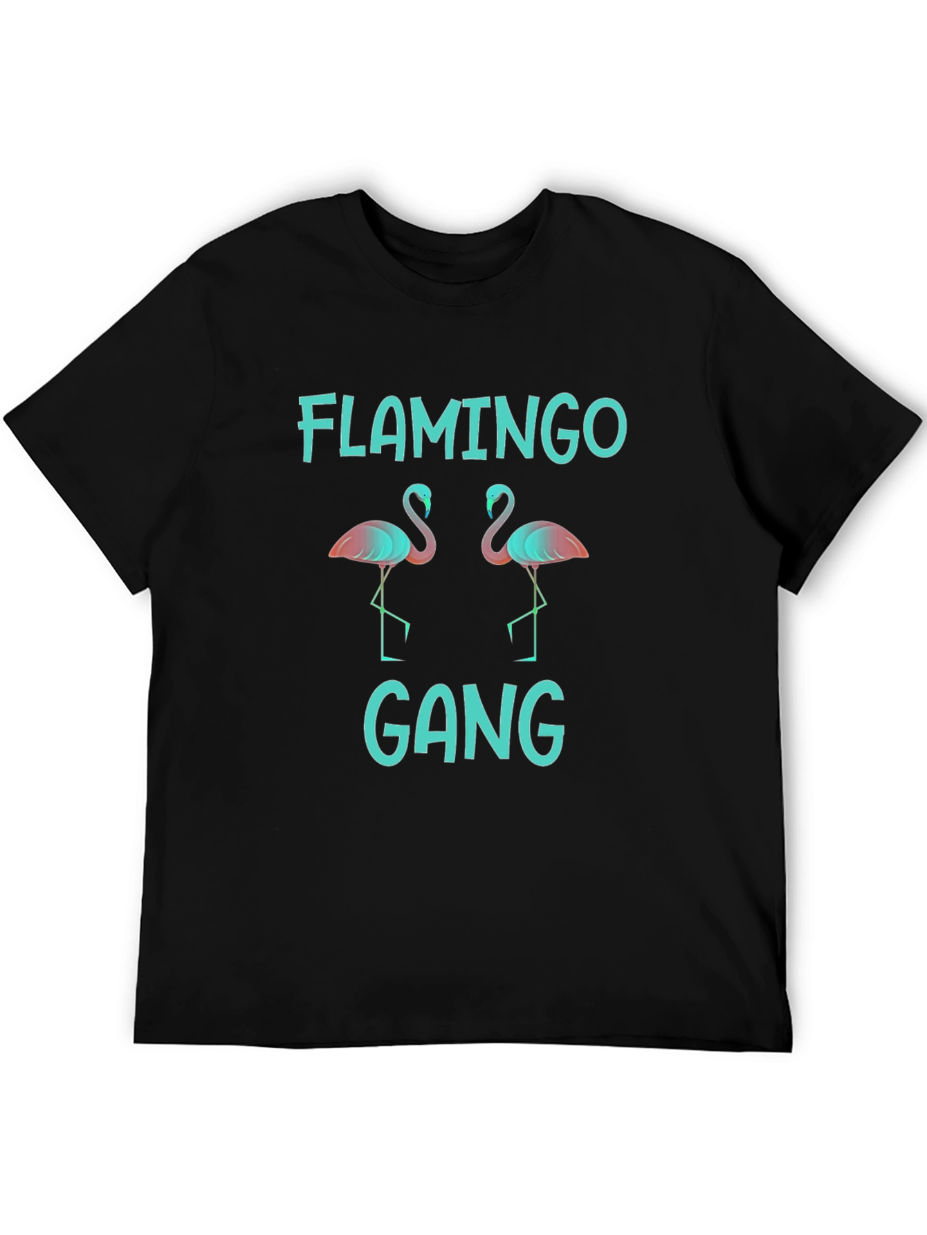 Flamingo Gang Graphic Tee - Black T-Shirt