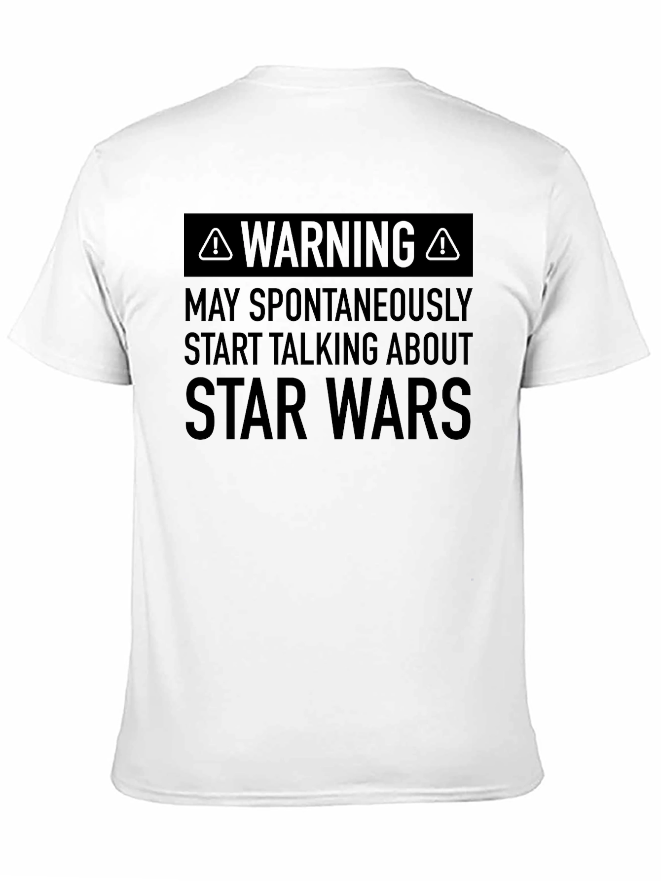 Star Wars Warning T-Shirt - Geeky Fan Tee
