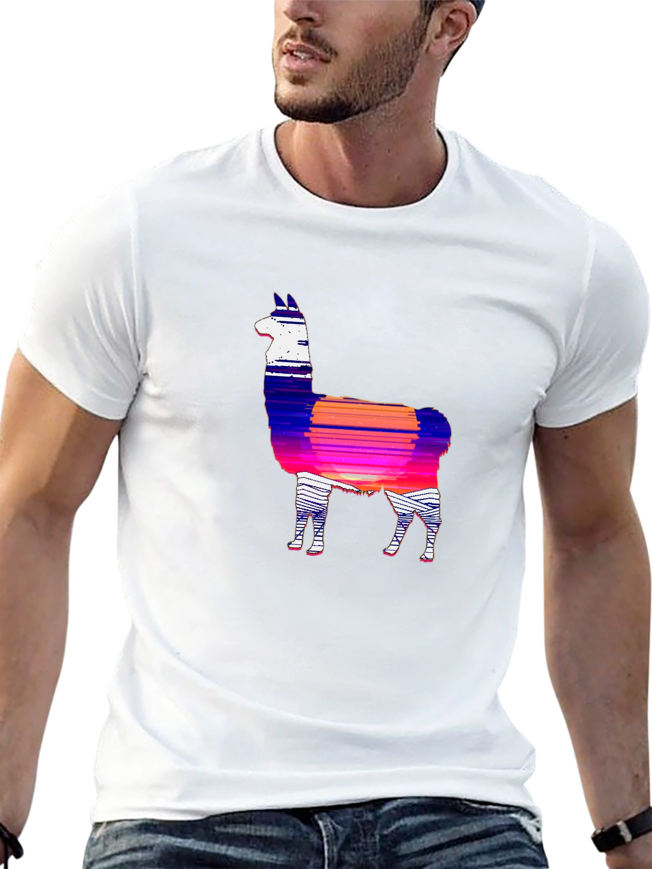 Llama Sunset Graphic Tee - Unique Style