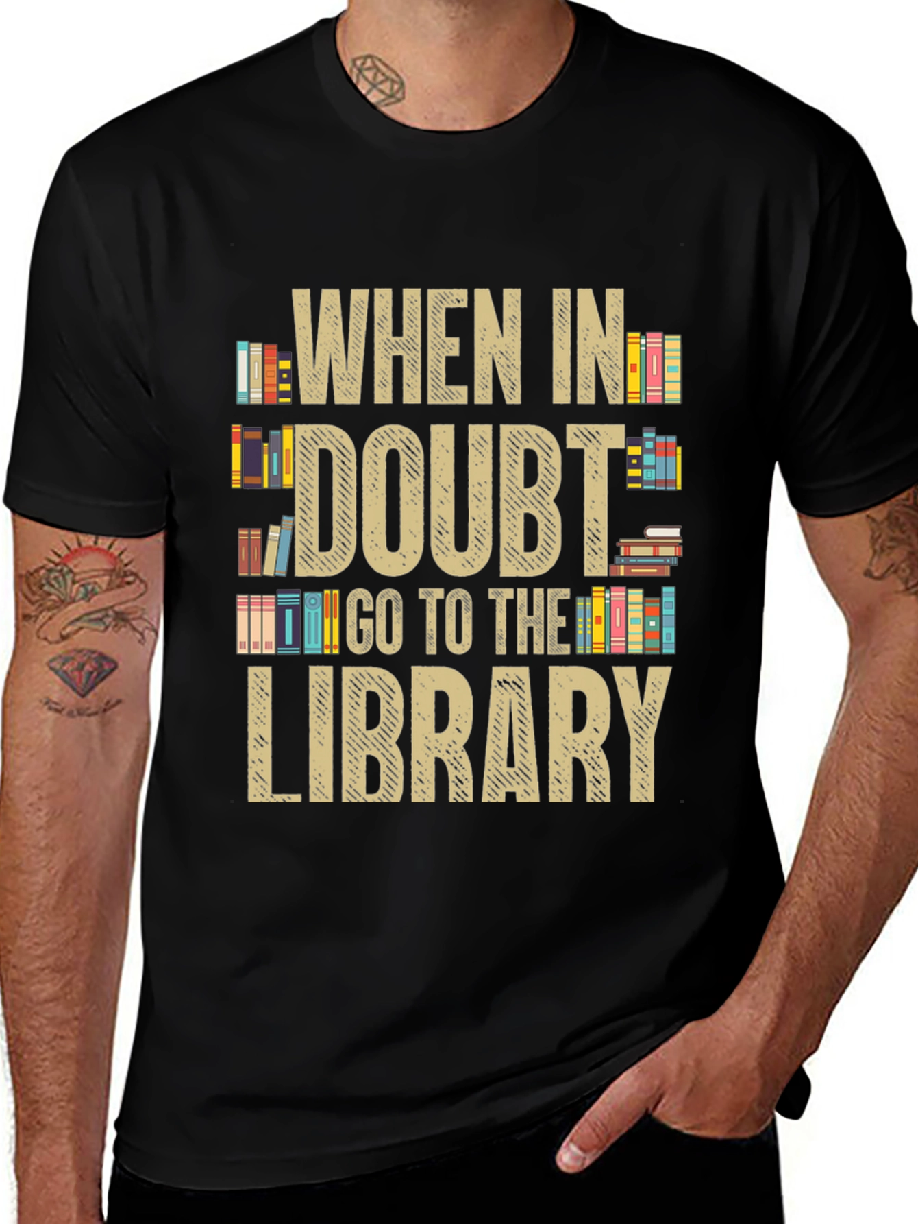 When In Doubt Go To The Library T-Shirt