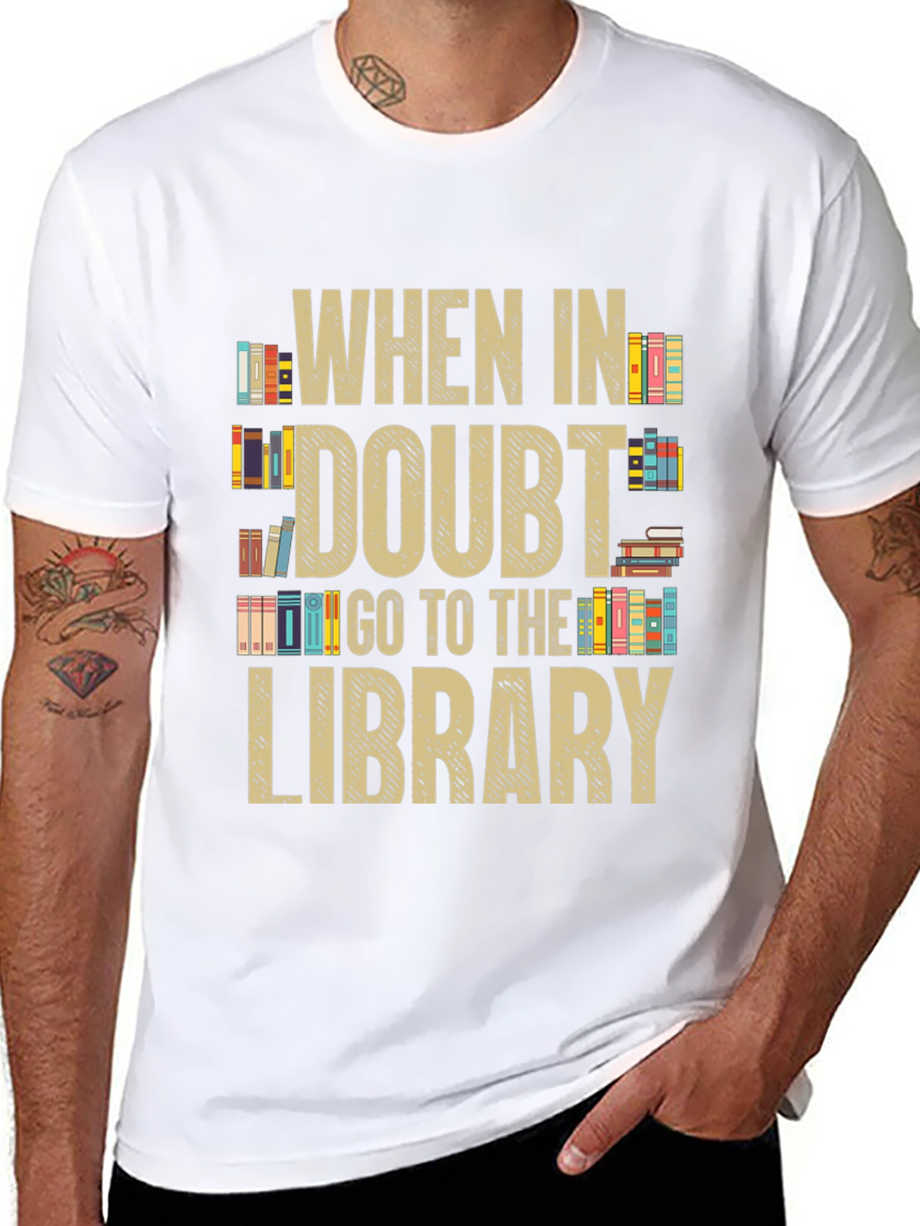 When In Doubt Go To The Library T-Shirt
