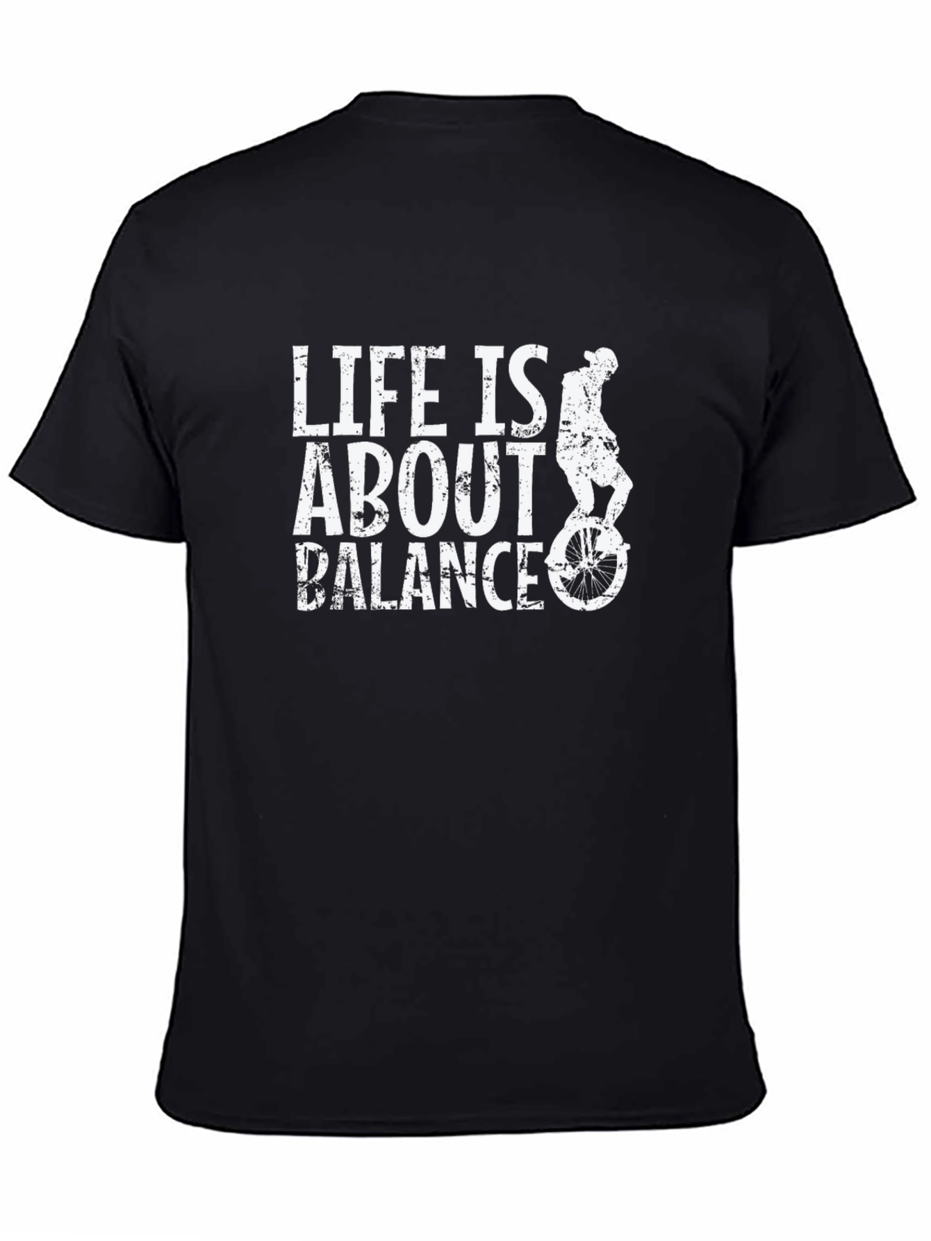 Life is About Balance - Unicycle Graphic T-Shirt