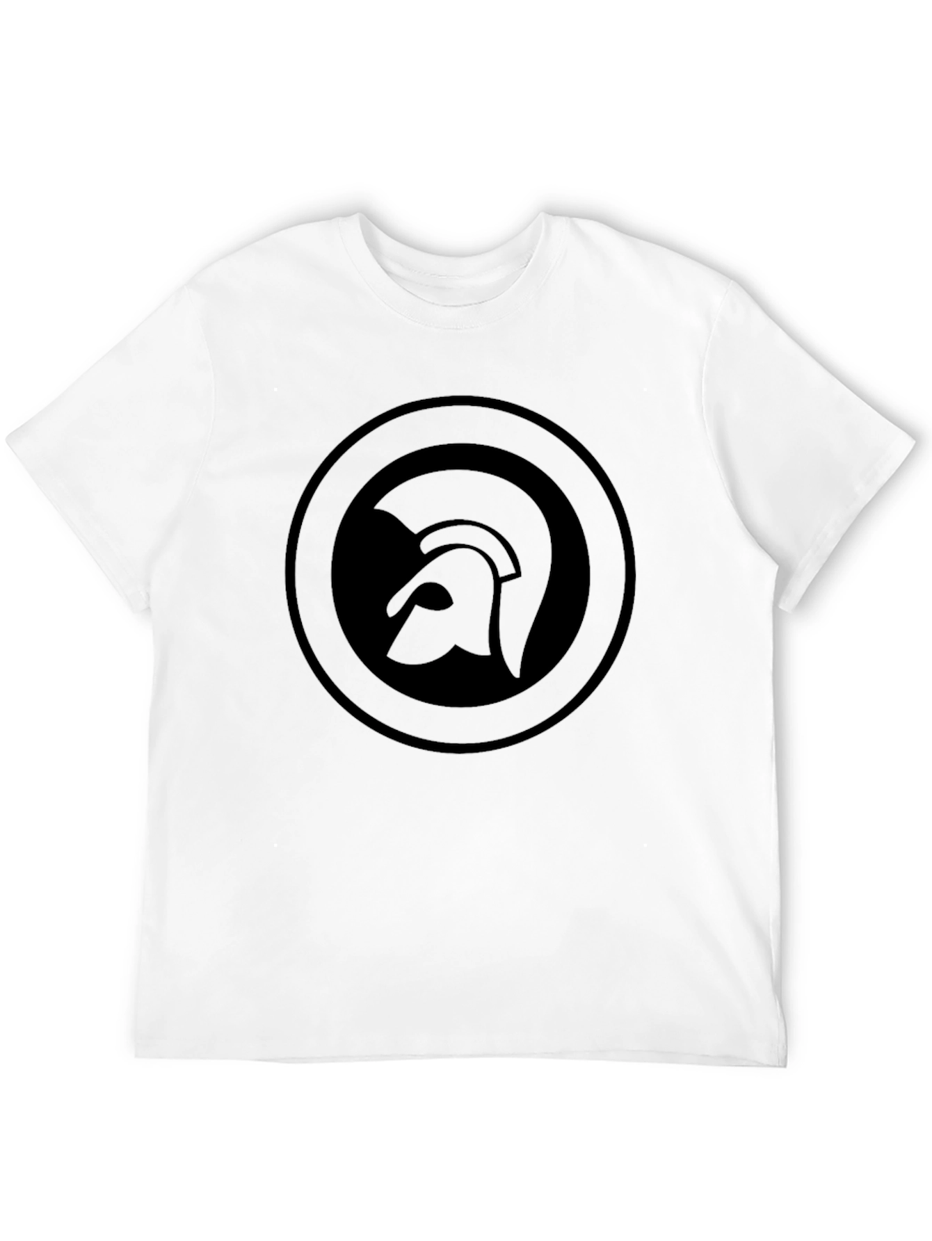 Trojan Helmet Logo Black T-Shirt