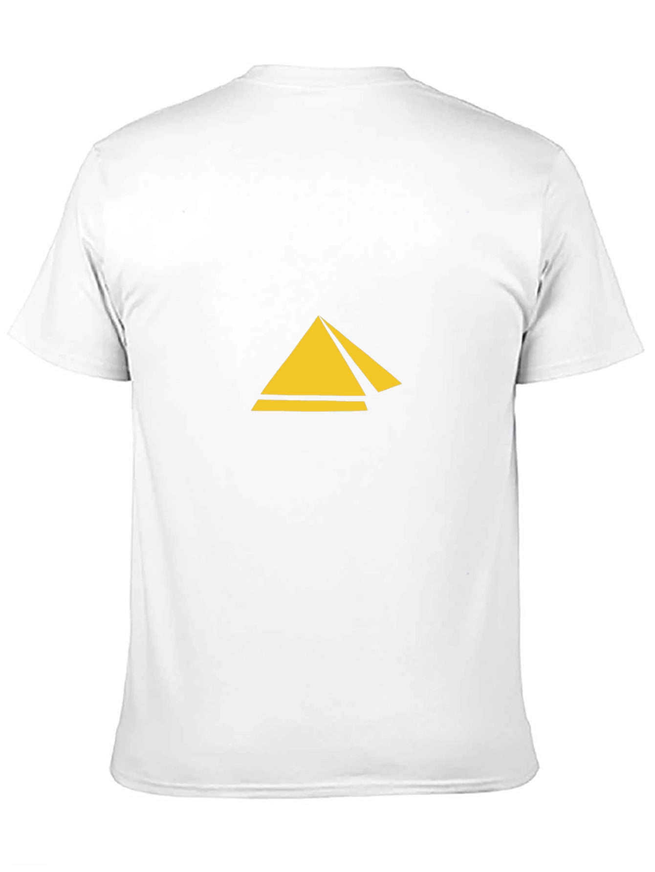 Geometric Pyramid Graphic Tee - Stylish Black T-Shirt