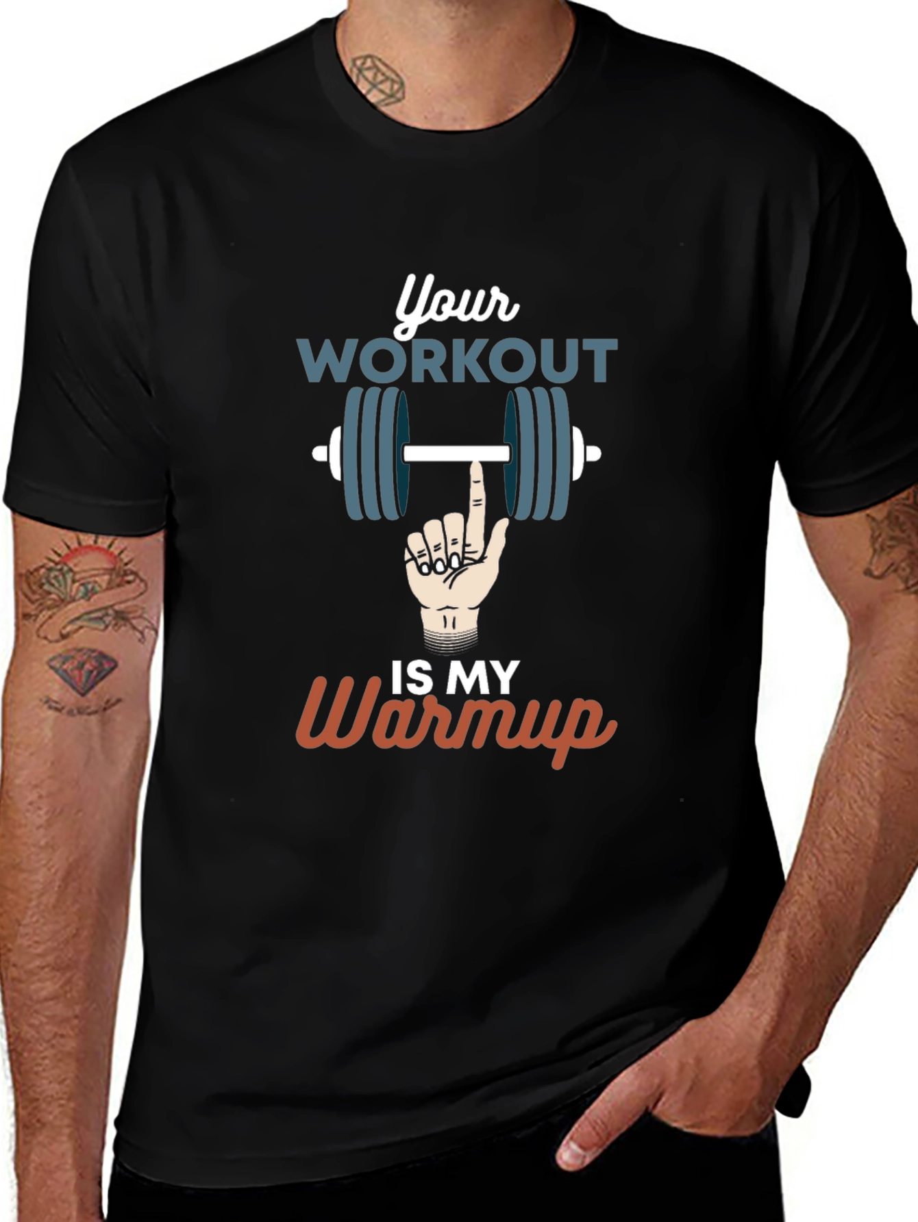 Workout Warmup T-Shirt Funny Gym Apparel