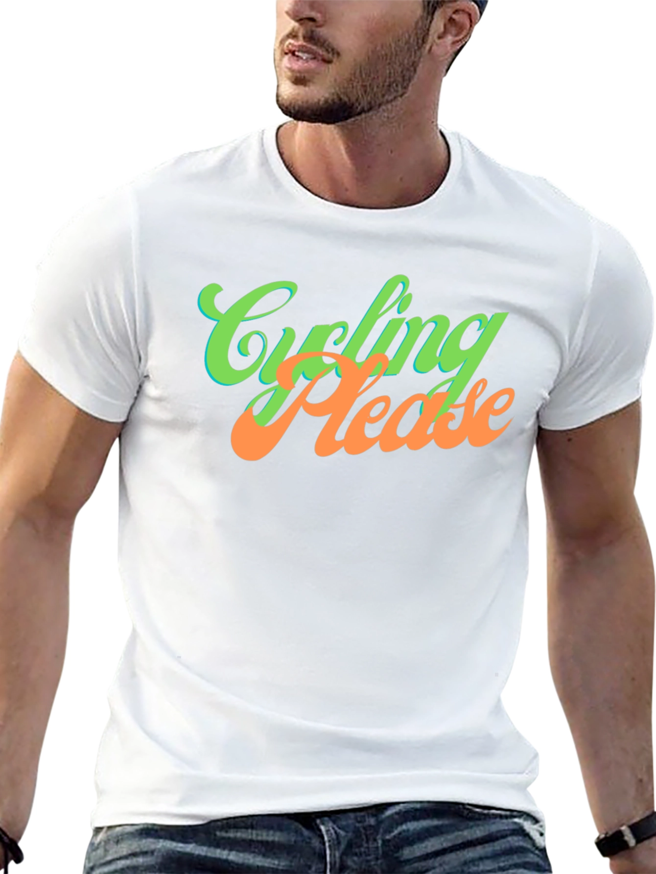 Cycling Please T-Shirt - Unique Graphic Tee