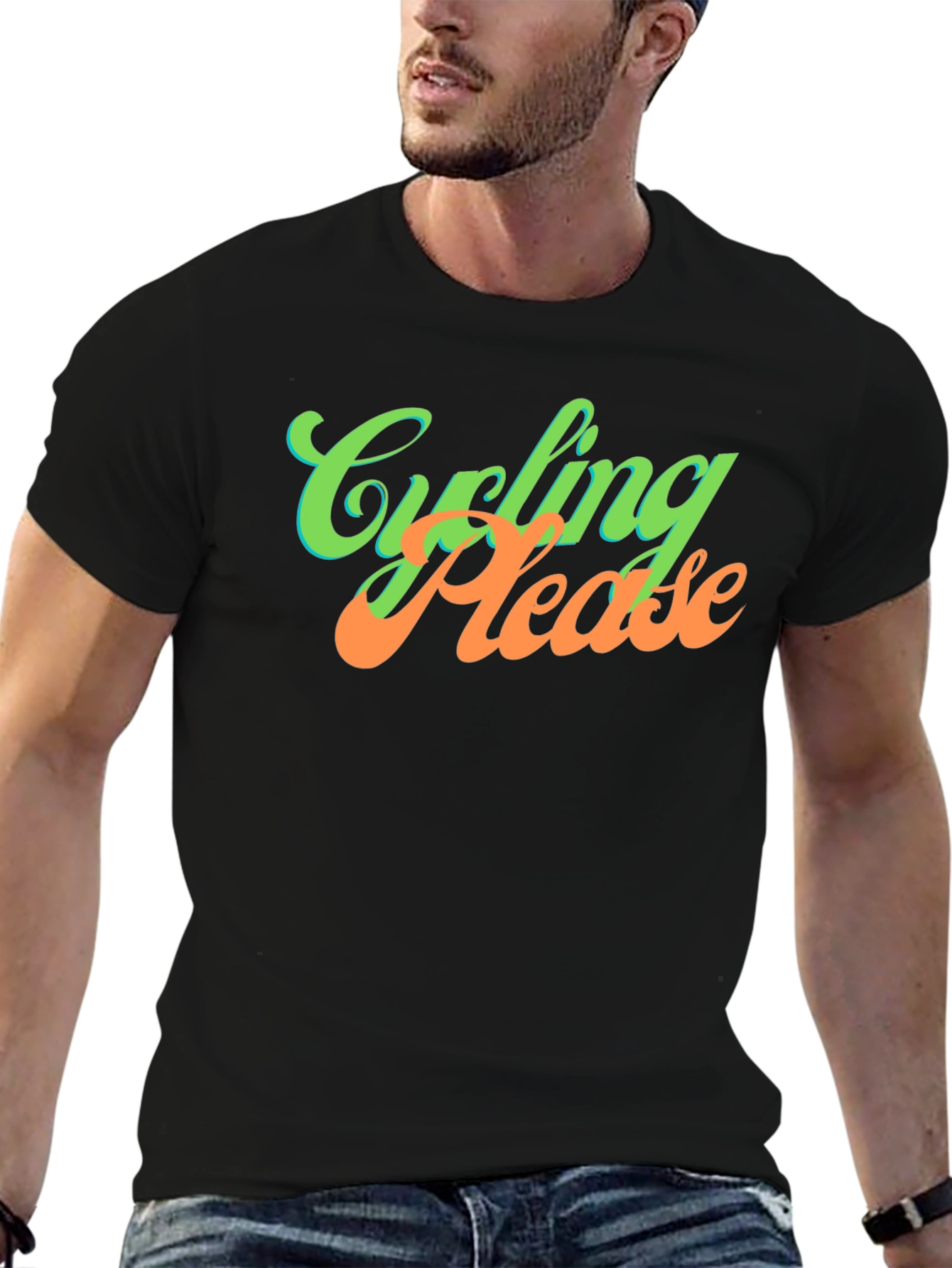 Cycling Please T-Shirt - Unique Graphic Tee