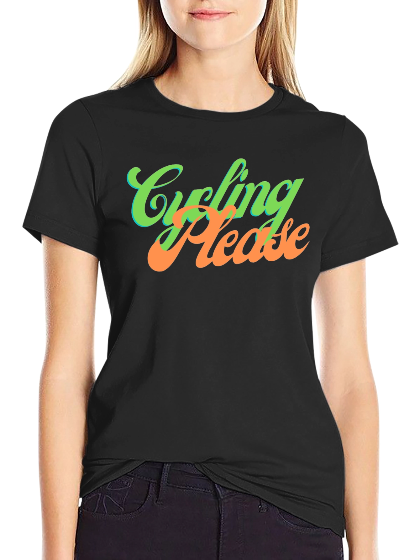 Cycling Please T-Shirt - Unique Graphic Tee
