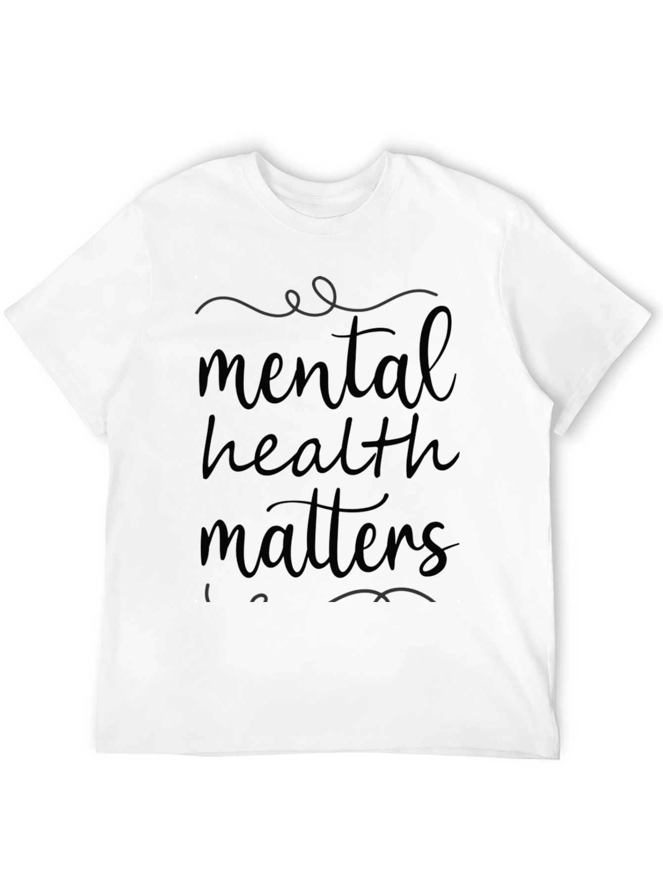 Mental Health Matters Graphic Tee - Black Cotton