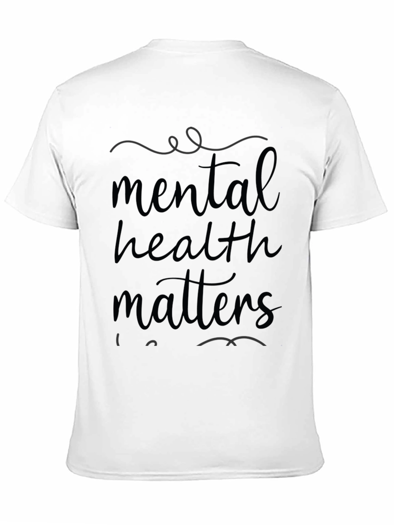 Mental Health Matters Graphic Tee - Black Cotton