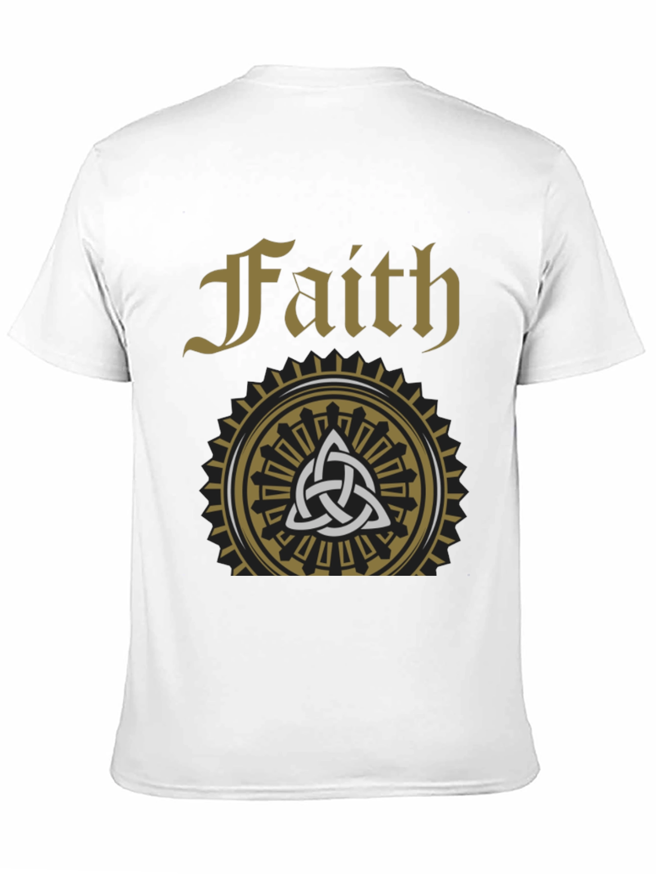 Faith Celtic Knot Graphic Tee - Stylish Black T-Shirt