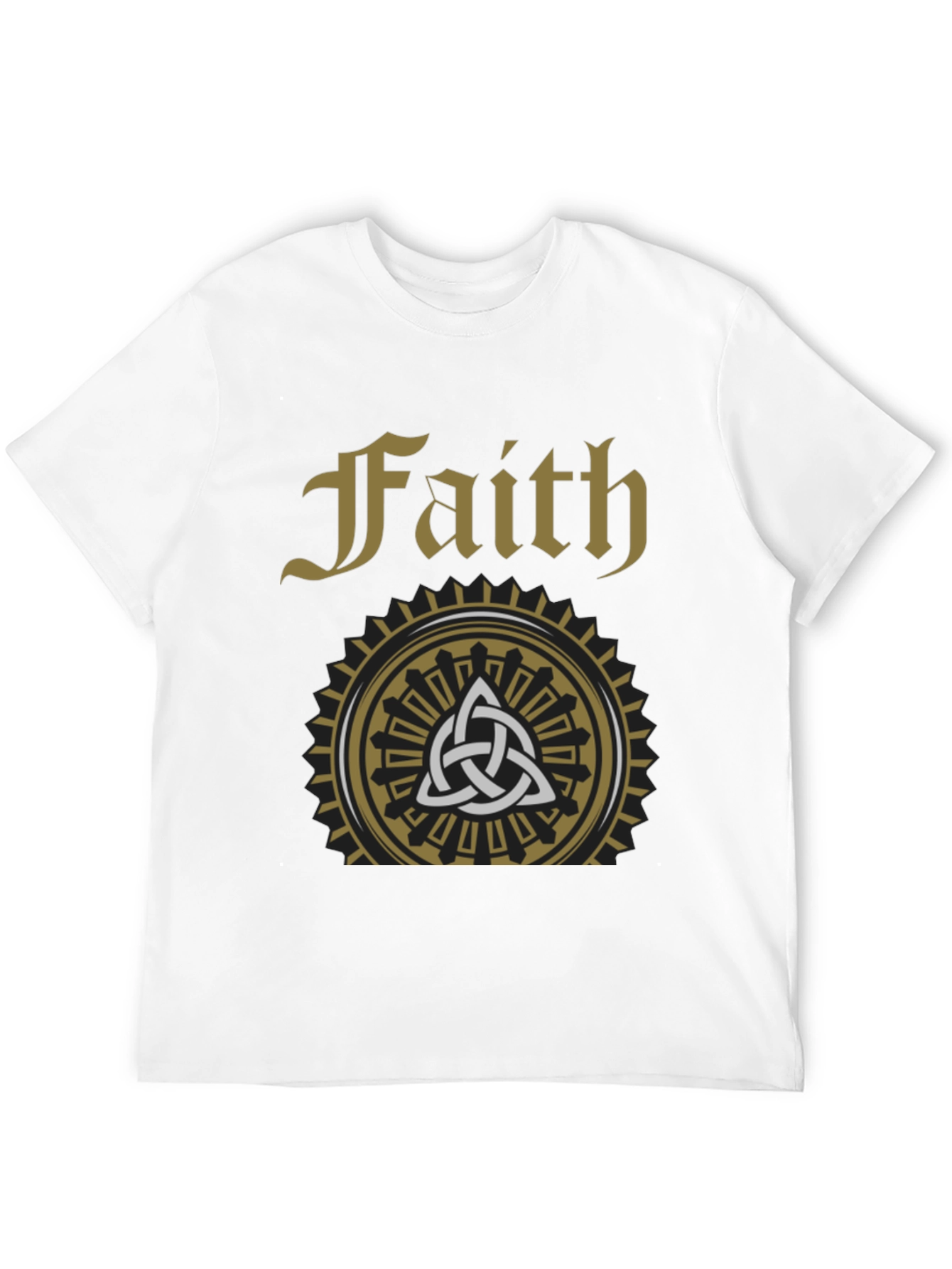 Faith Celtic Knot Graphic Tee - Stylish Black T-Shirt