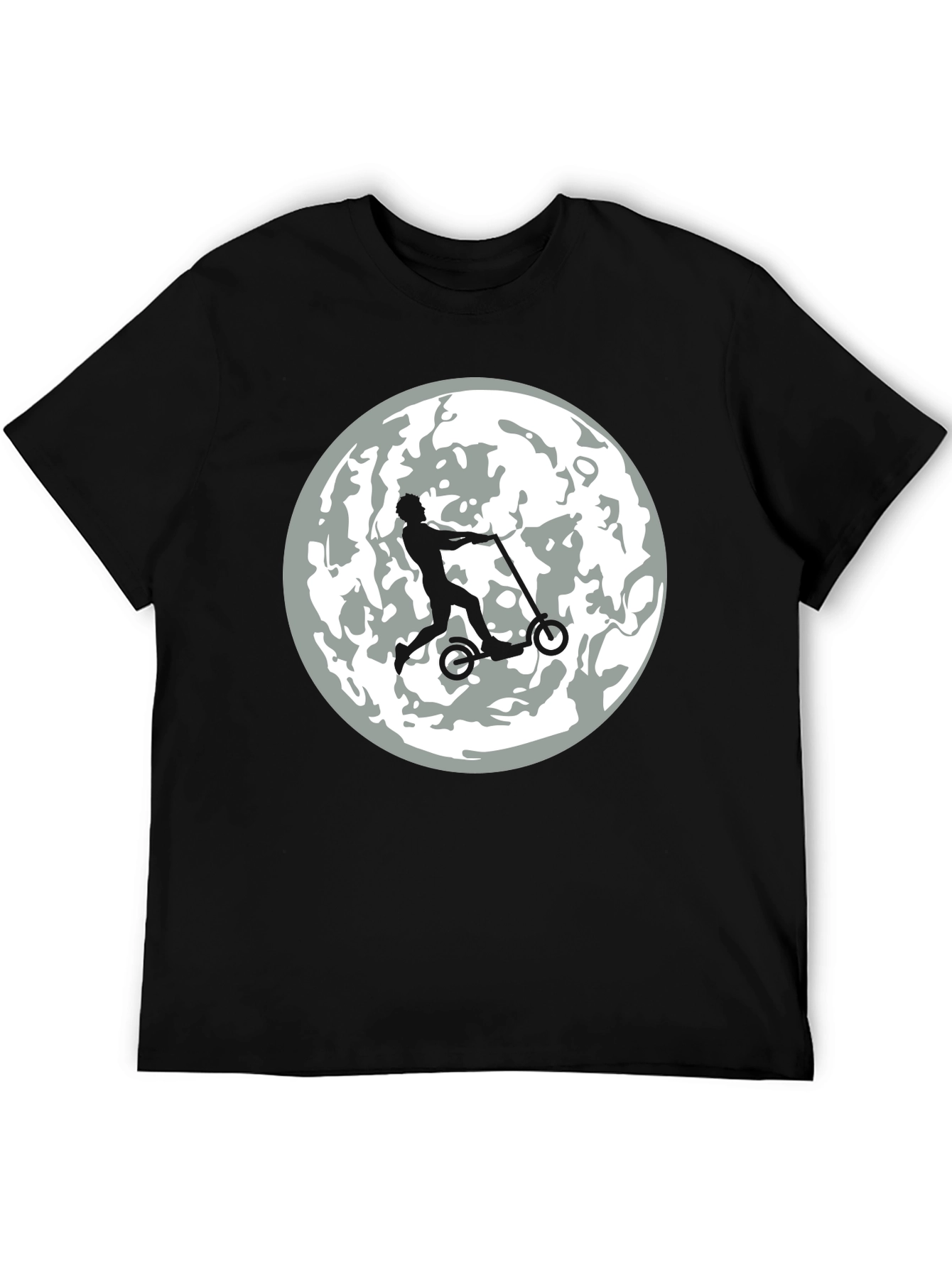 Moon Rider Graphic Tee - Mens Black T-Shirt