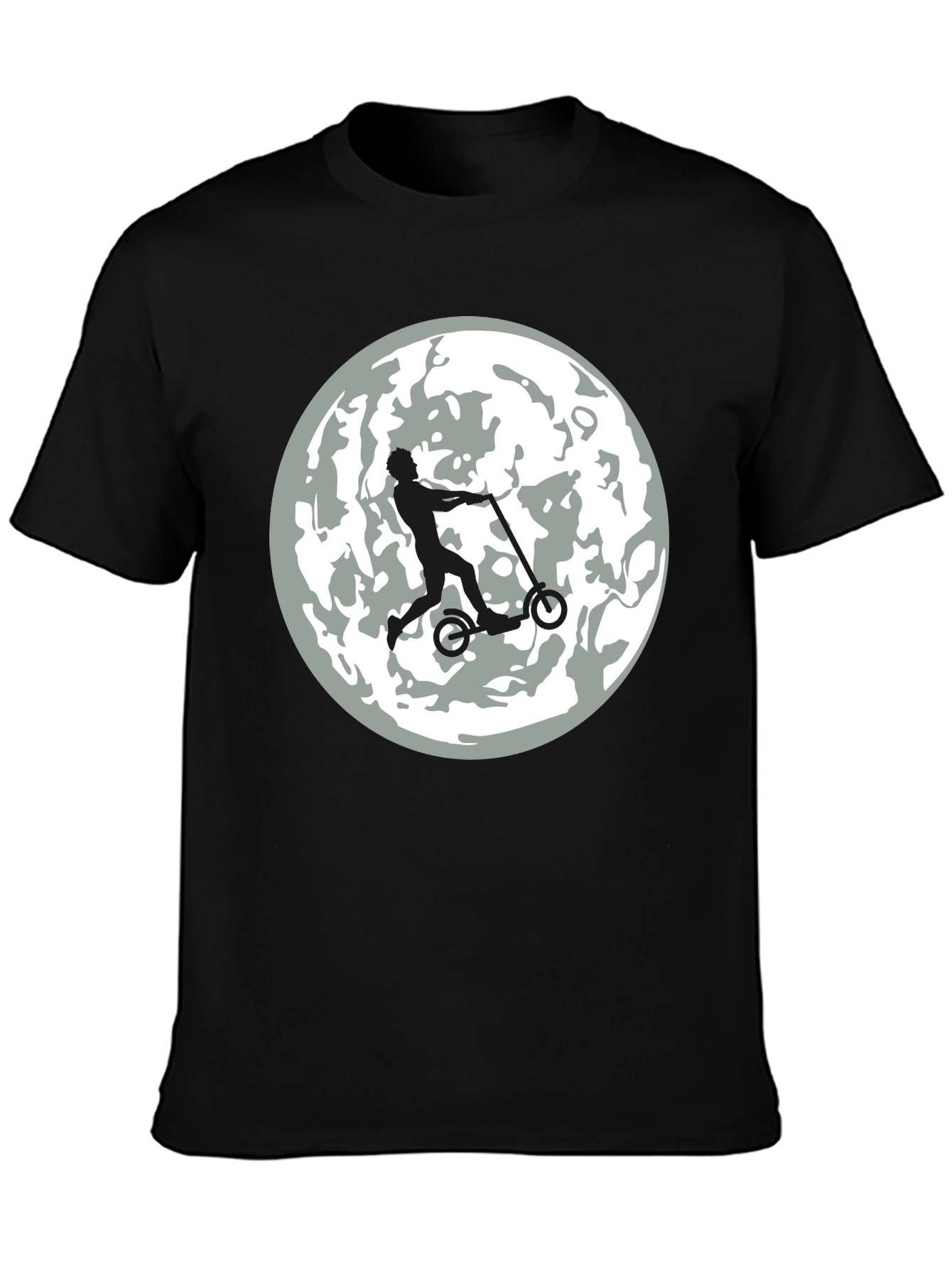Moon Rider Graphic Tee - Mens Black T-Shirt