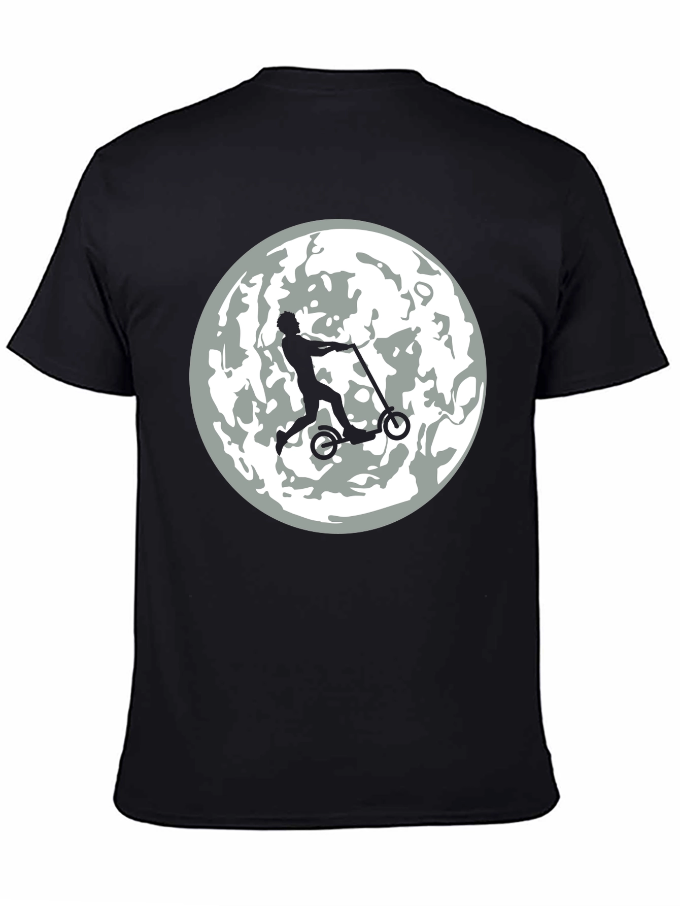 Moon Rider Graphic Tee - Mens Black T-Shirt