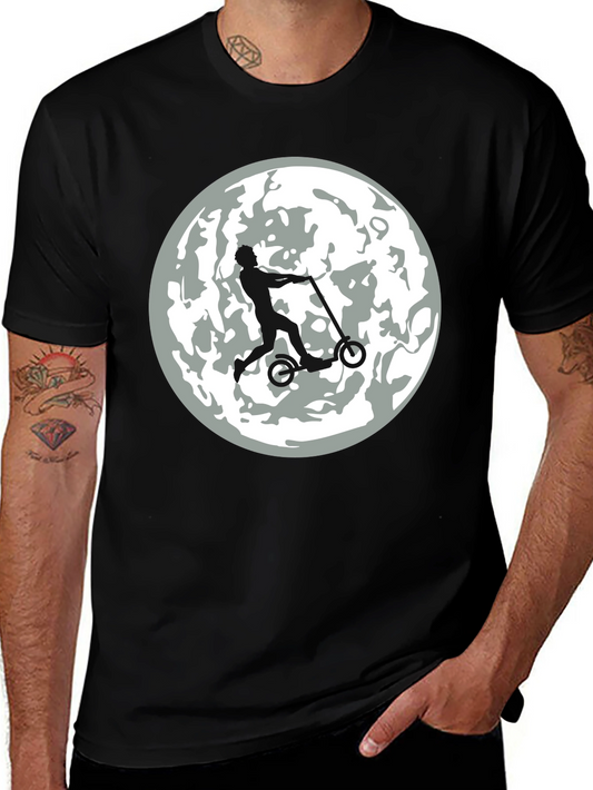 Moon Rider Graphic Tee - Mens Black T-Shirt