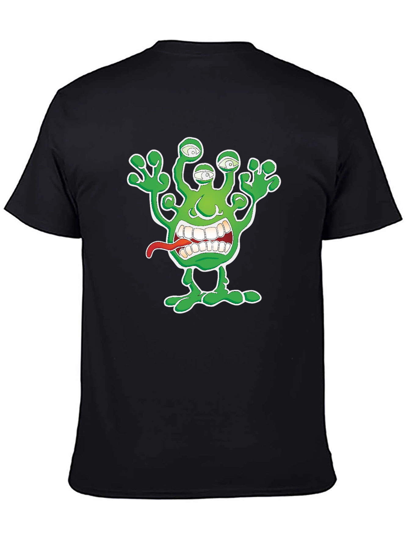 Alien Monster Graphic Print T-Shirt