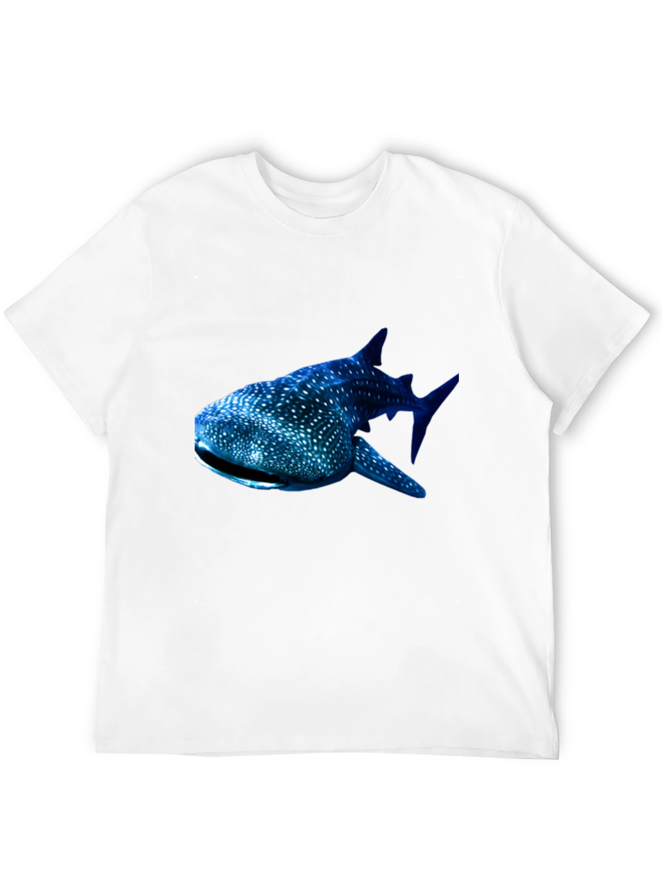 Whale Shark Graphic Tee - Black Cotton T-Shirt