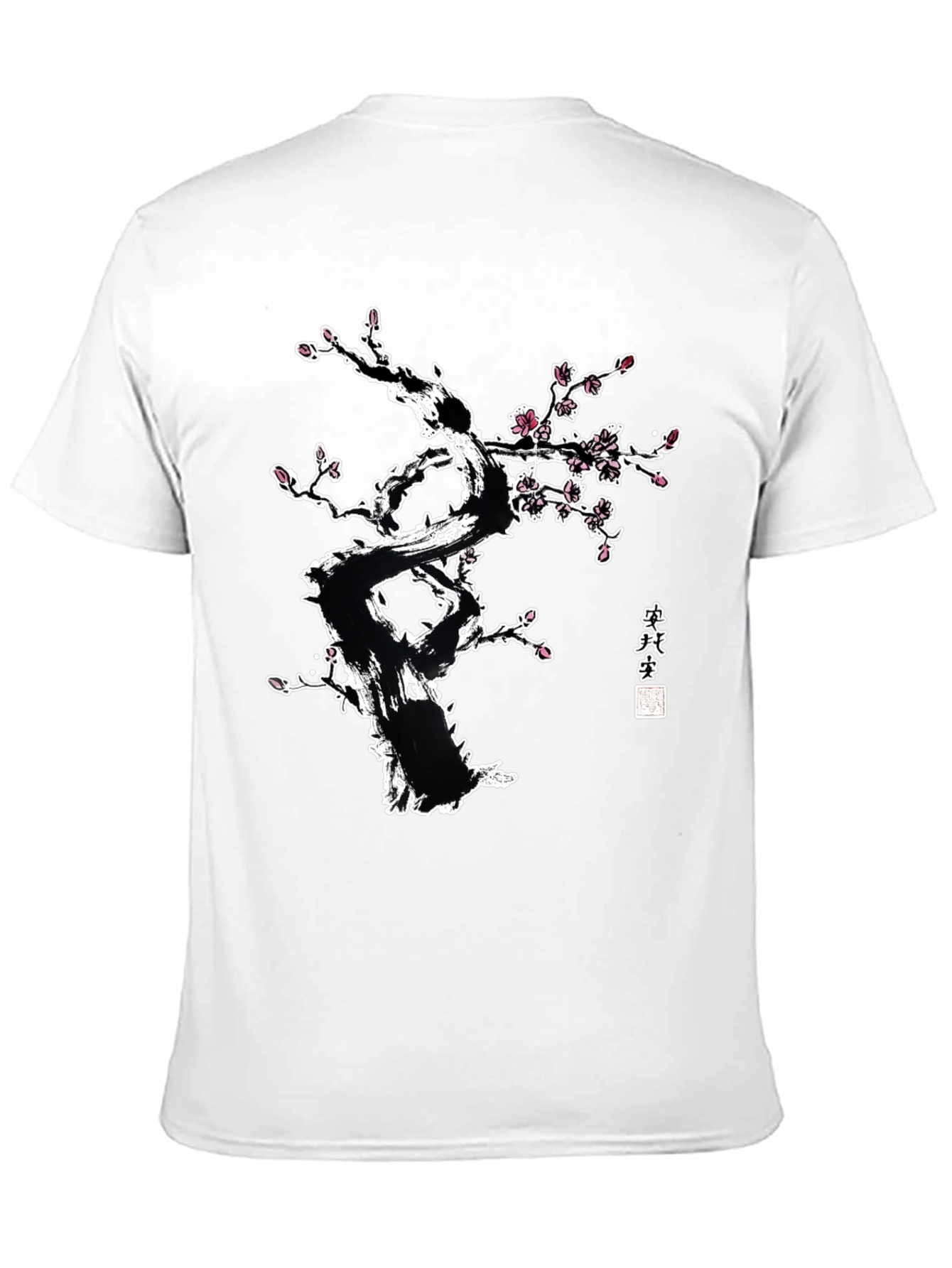 Ink Wash Cherry Blossom Tree Graphic Tee