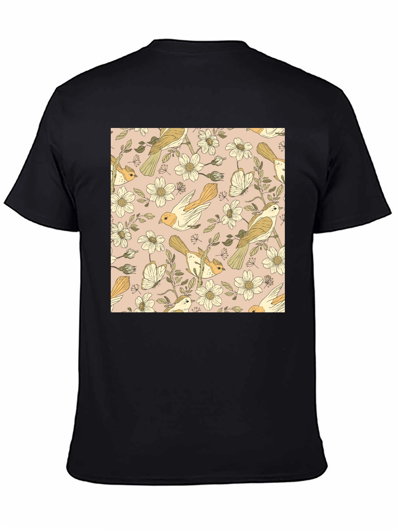 Floral Bird Pattern Tee