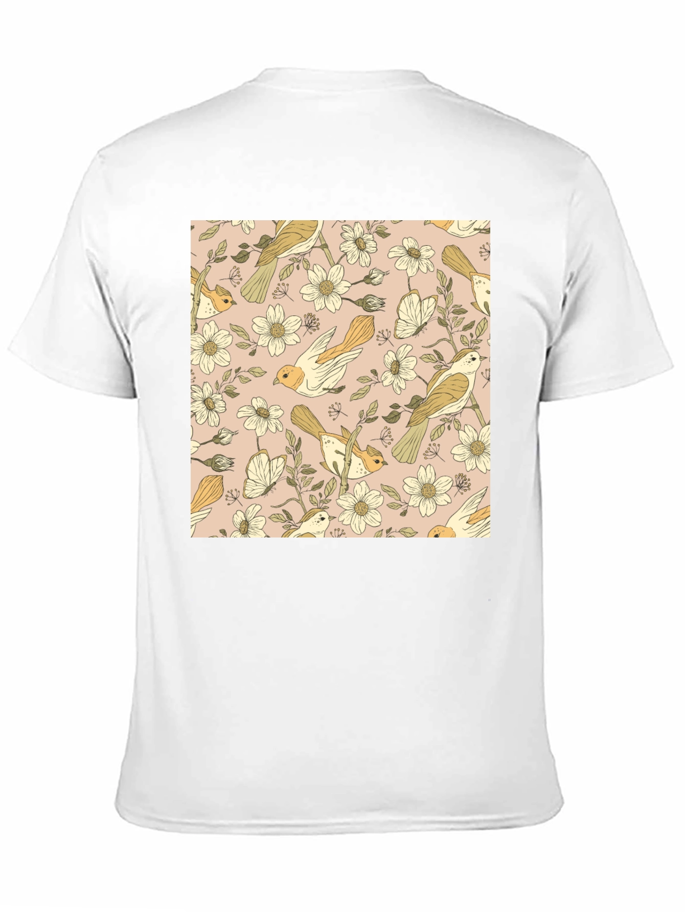 Floral Bird Pattern Tee