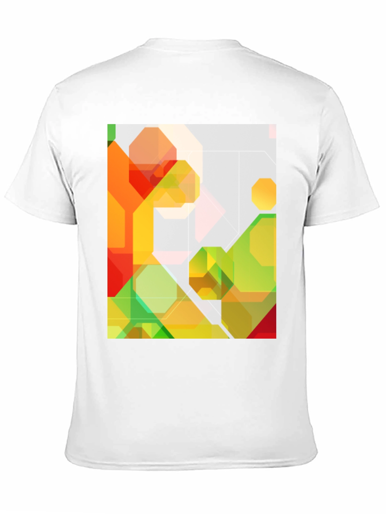Abstract Geometric Graphic Print Tee