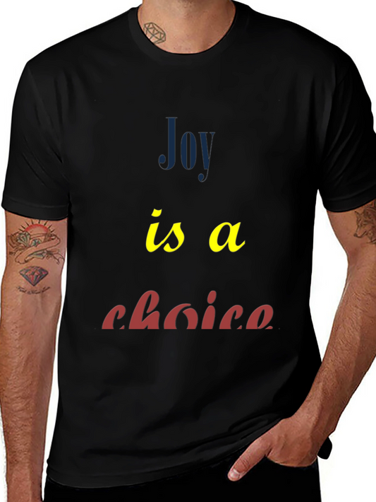 Joy Is A Choice Graphic Tee - Black
